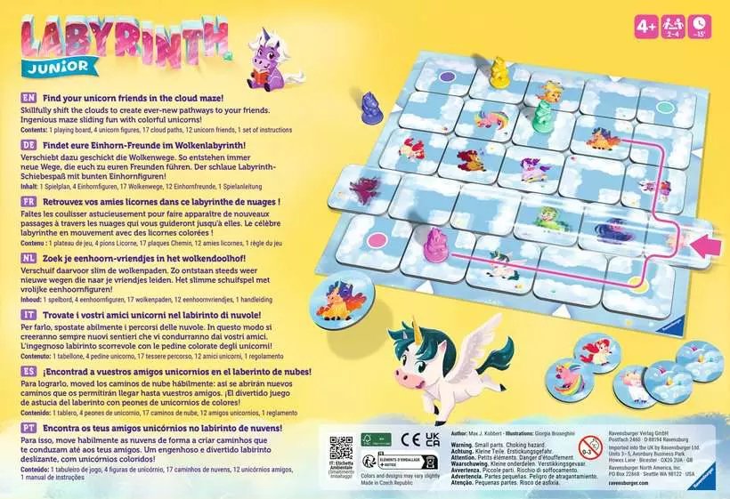 Ravensburger Einhorn Junior Labyrinth, Juego De Mesa 23046
