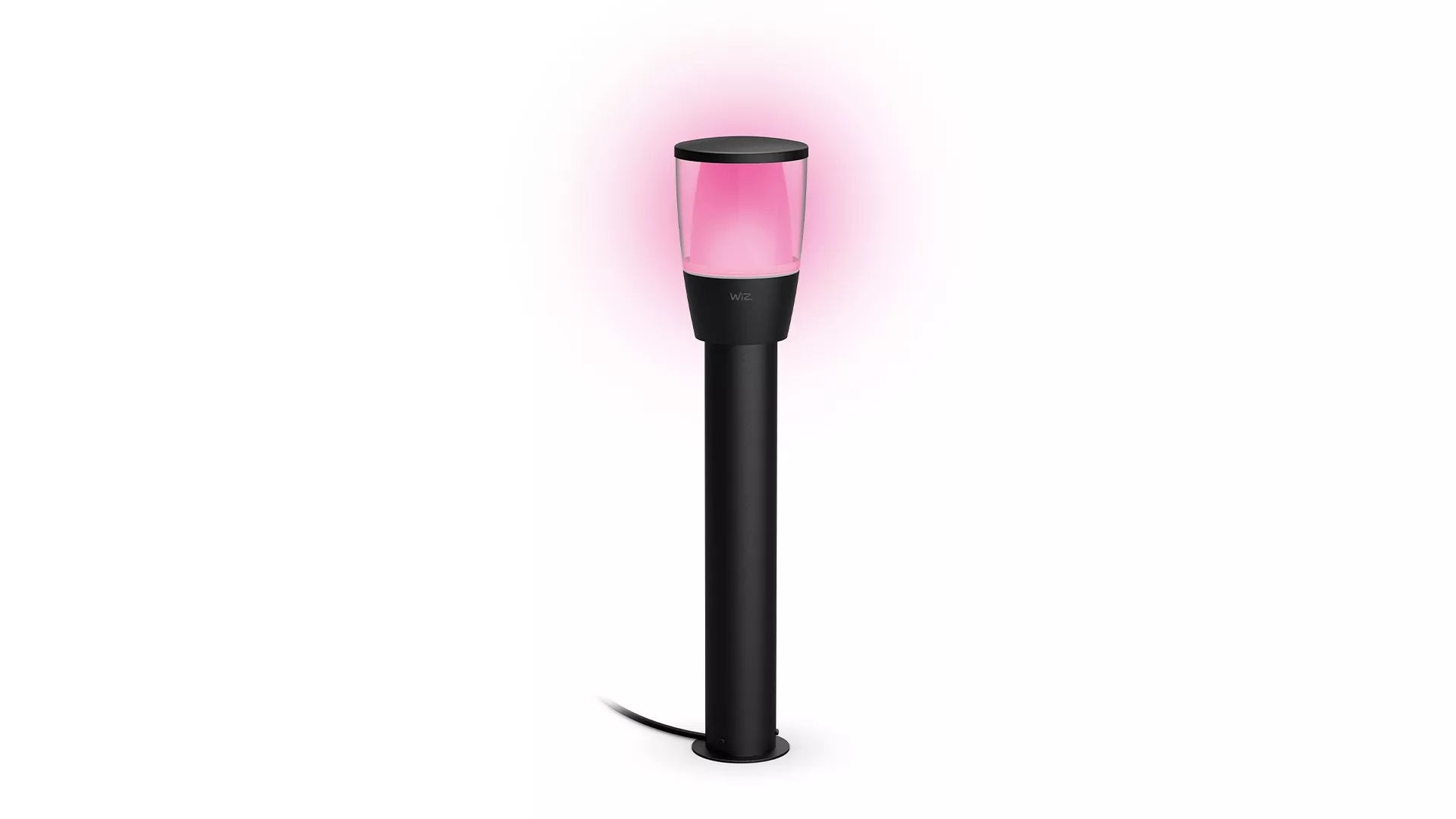 Wiz Lv Bollard Outdoor,4,8w,2700-5000 (Rgb),Ip65 (Adaptor Ip44),Black