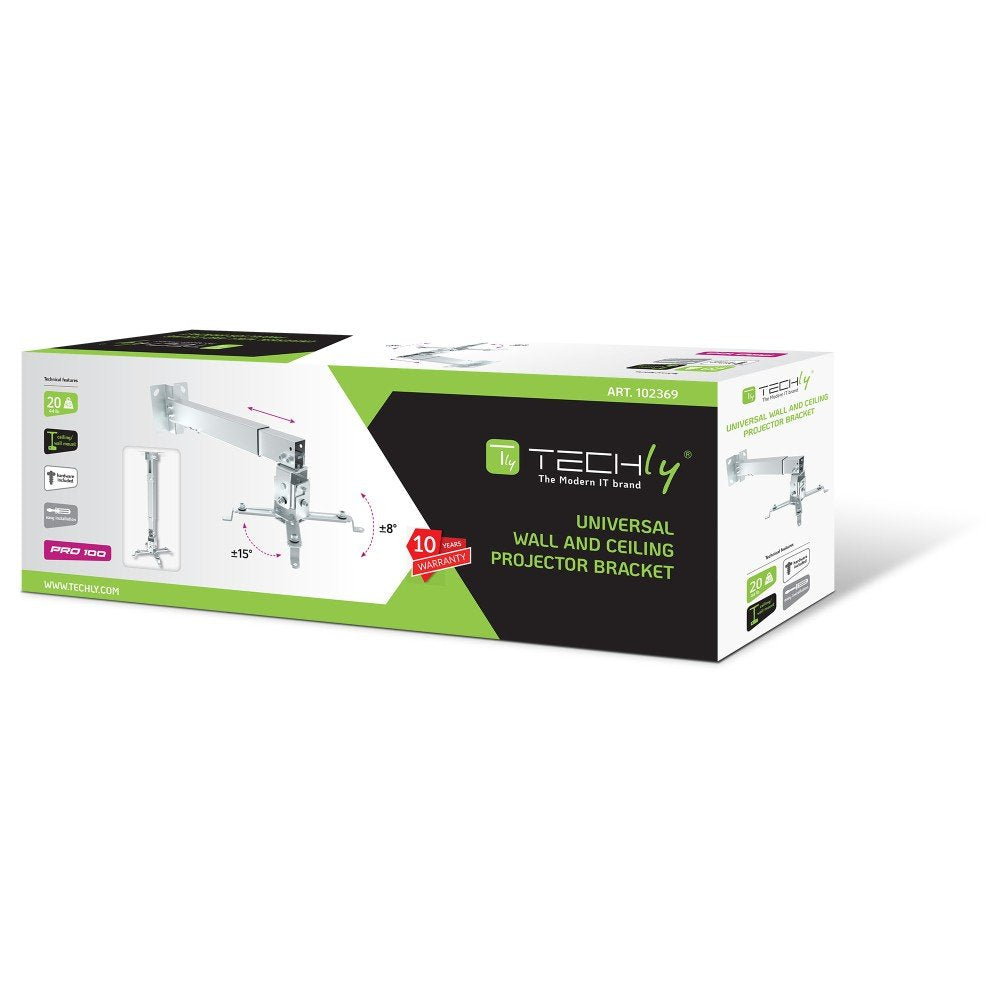 EAN 8051128102369 - Techly ICA-PM 16 montaje para projector Techo/pared Plata imagen 2