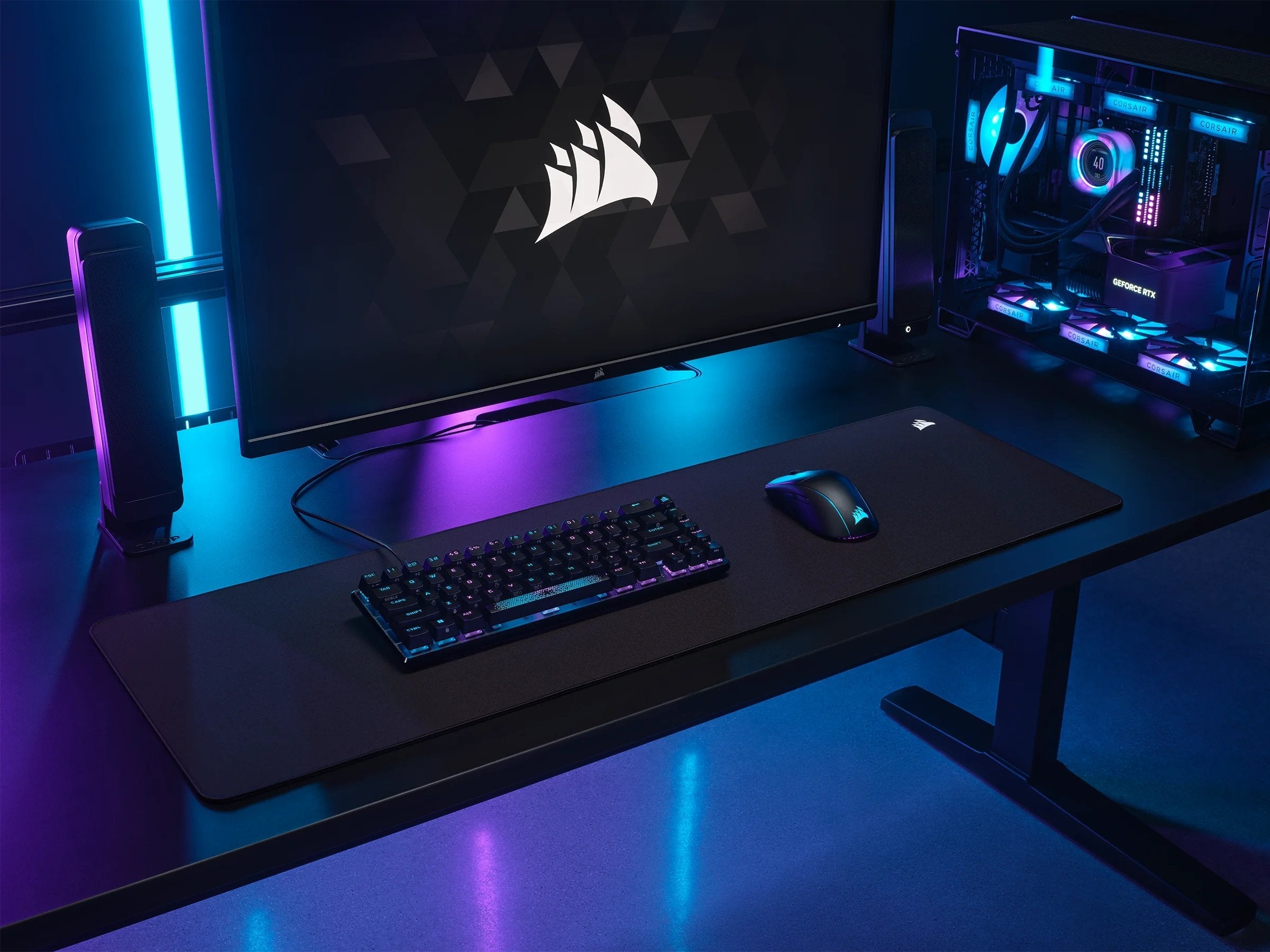 Alfombrilla Corsair Mm500 V2 Gaming, Negro, Superficie Extensa Ch-941b141-Ww