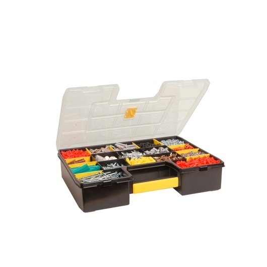 Caja De Herramientas Stanley Cubix 1-94-745 Pieza Pequeña Negro, Transparente, Amarillo Negro/Amarillo, Caja Para Piezas Pequeñas, Negro, Transparente, Amarillo, 90 Mm, 430 Mm, 330 Mm