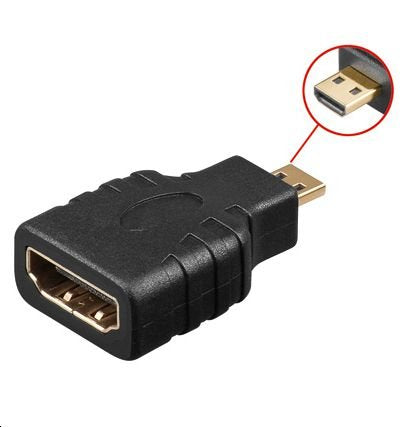 Microconnect Hdm19f19mm Cambiador De Género Para Cable Micro Hdmi Hdmi Negro