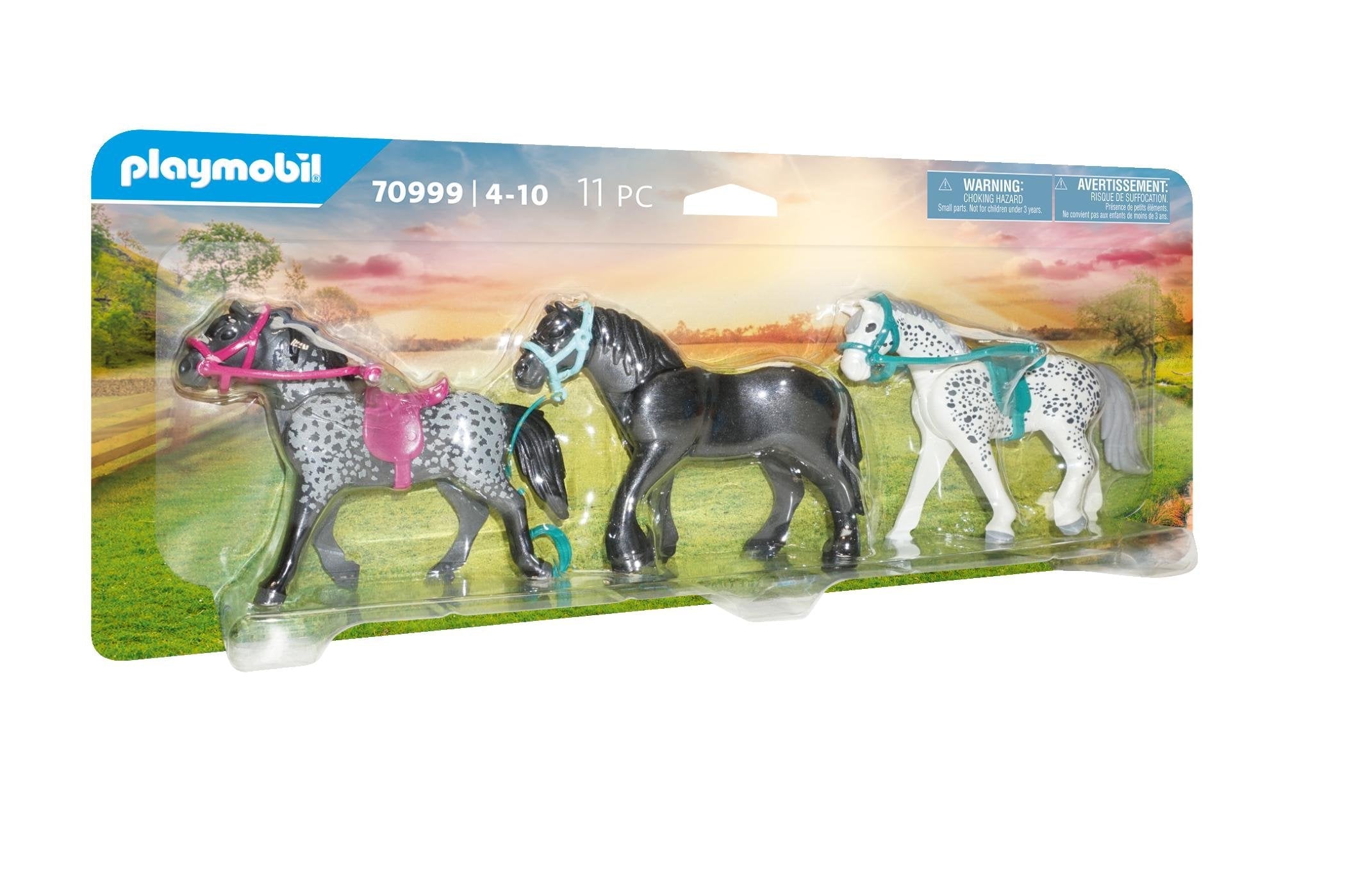 Playmobil 70999 - 3 Caballos: Frison Knabstrupper & Andaluz
