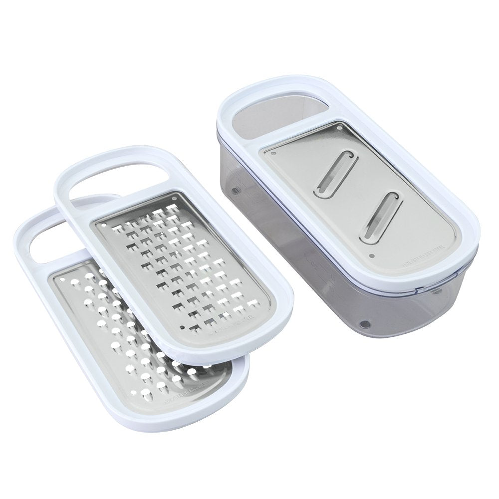 Rallador Con Contenedor 3 En 1 'Rap-Box' 21cm Metaltex