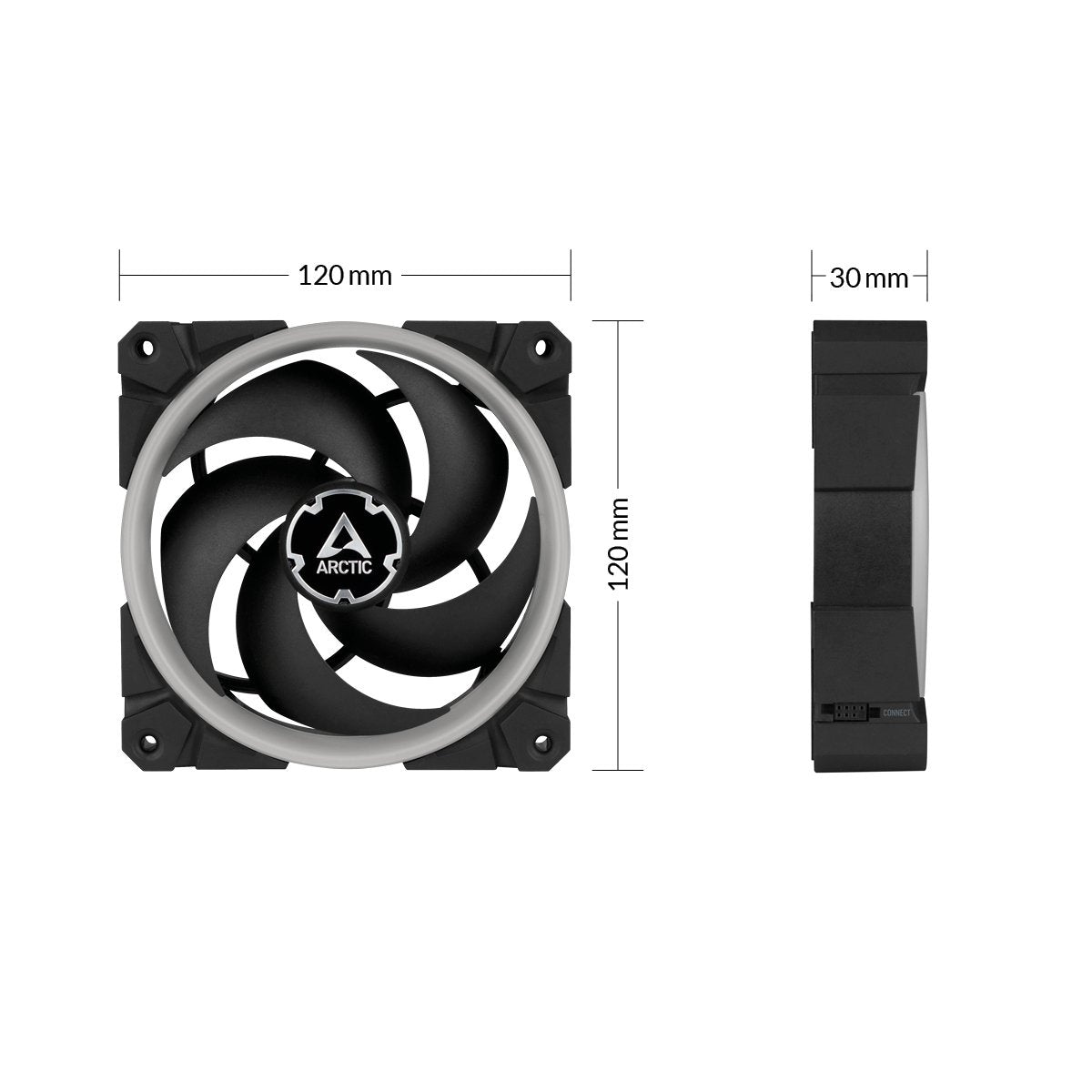 Ventilador Arctic Bionix P120 A-Rgb Bundle De 120 Mm Acfan00156a
