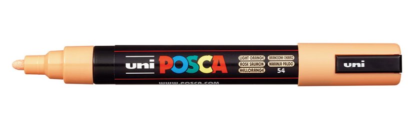 Posca Marcador Pc-5m No Permanente Punta Forma De Bala 1,8 - 2,5 Mm Naranja Claro