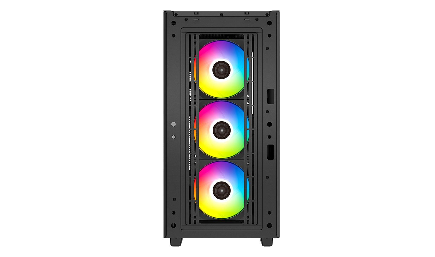 Caja Pc Deepcool E-Atx Cg540 Rgb 4f Black Tempered Glass Bahias 2x3.5, 2x2.5/Audio In/Out/2xusb3.0