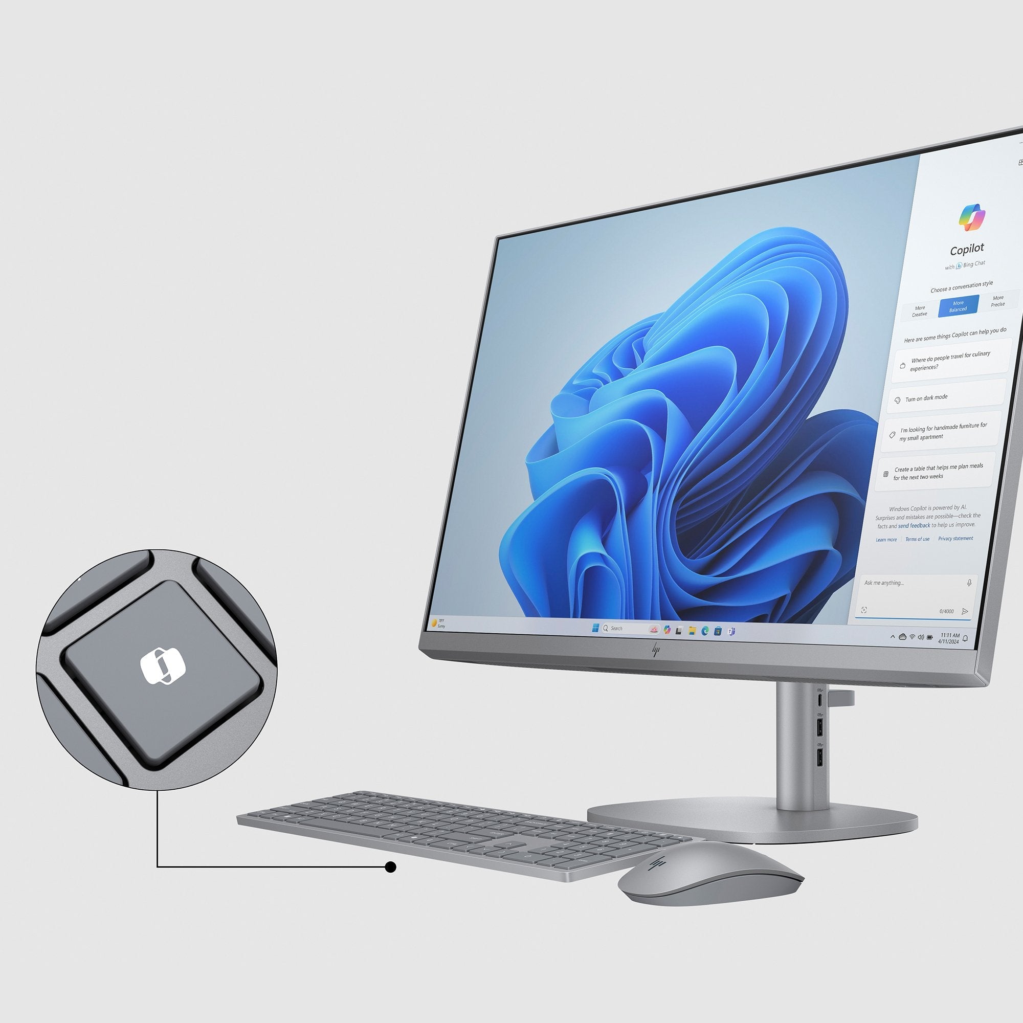 Pc All In One Hp 32-C0022ns Intel Core Ultra 5-125u 16gb 1tb Ssd 32' Win11