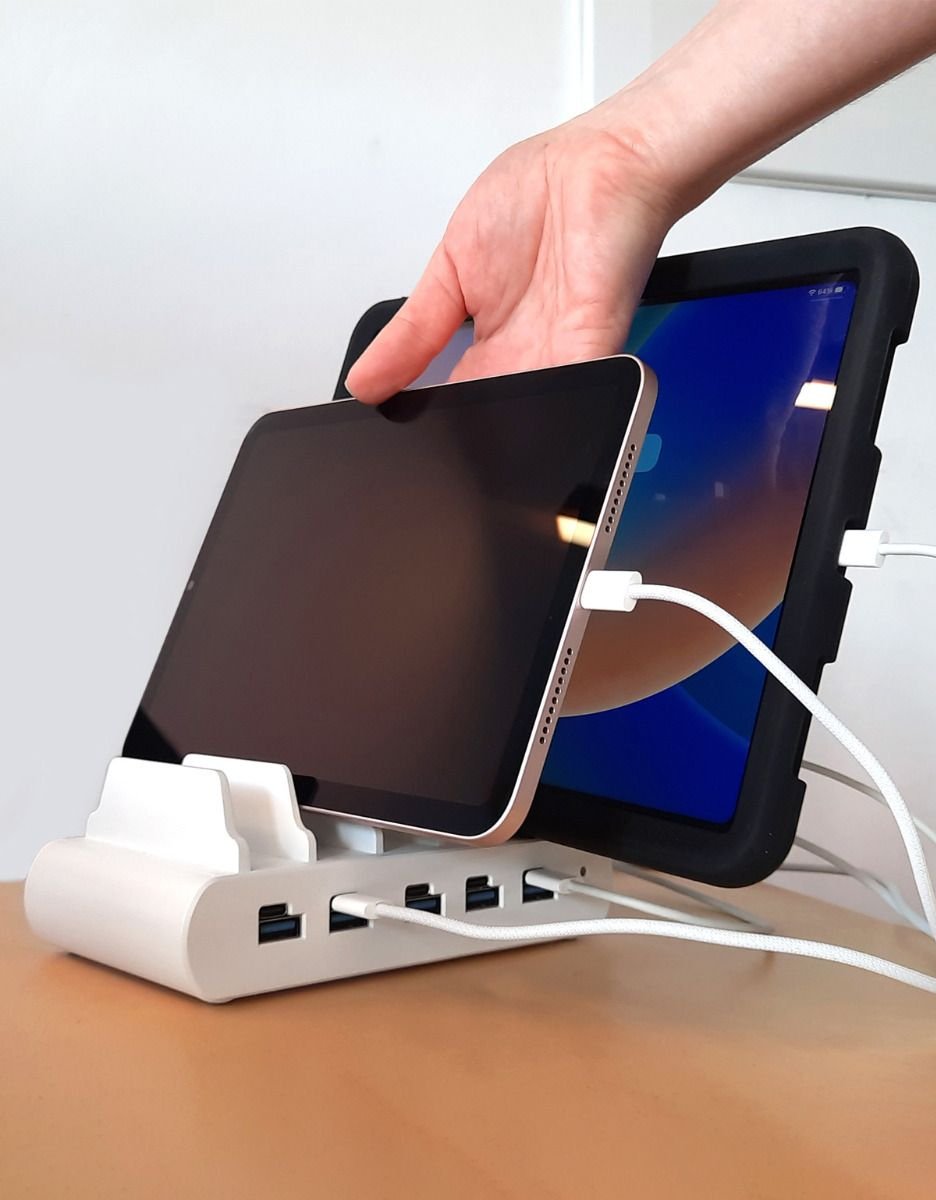EAN 0819472024854 - Compulocks 5 Ports USB Charging Dock Station Smartphone, Tableta Blanco Corriente alterna Interior imagen 5