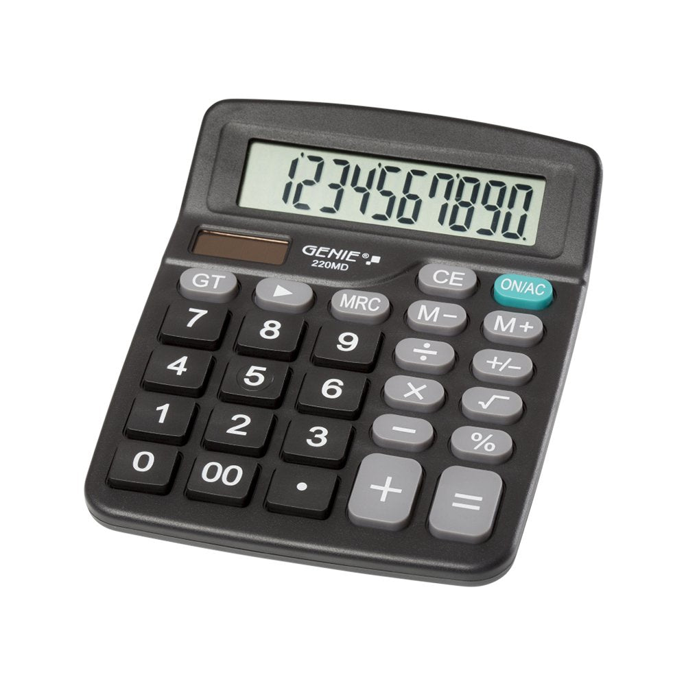 Genie 220 Md Calculadora Escritorio Calculadora Básica Negro