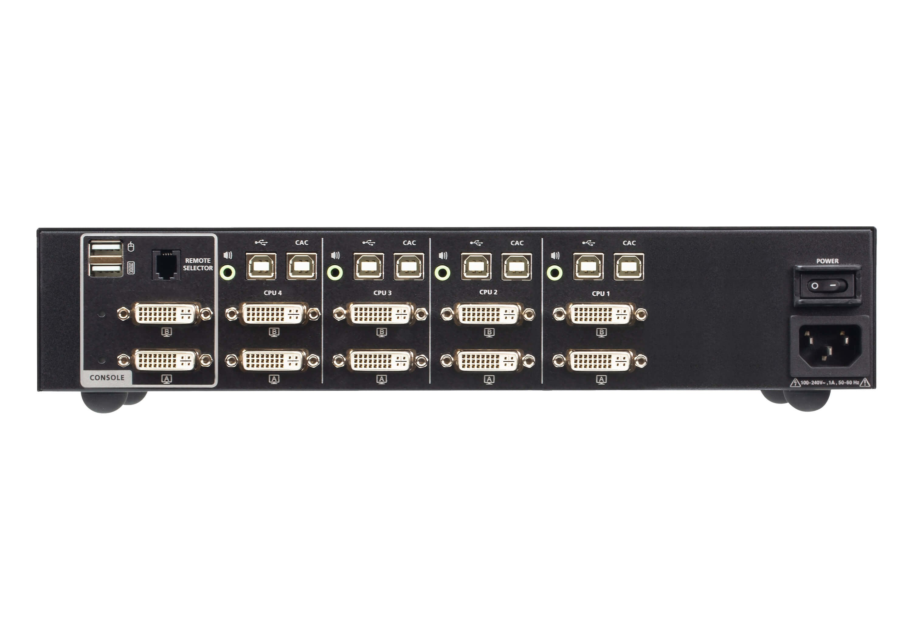 EAN 4710469341403 - ATEN CS1144D4C interruptor KVM Negro imagen 2