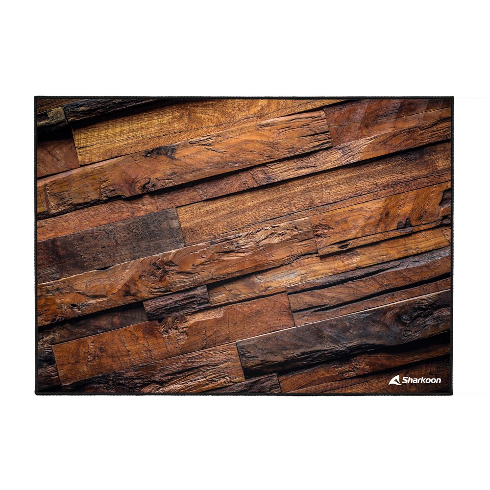 Sharkoon Skiller Sfm12 Wood, Alfombra Protectora Marrón
