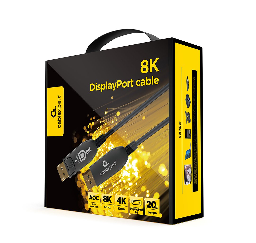 EAN 8716309129169 - Gembird CC-DP8K-AOC-20M cable DisplayPort Negro imagen 3
