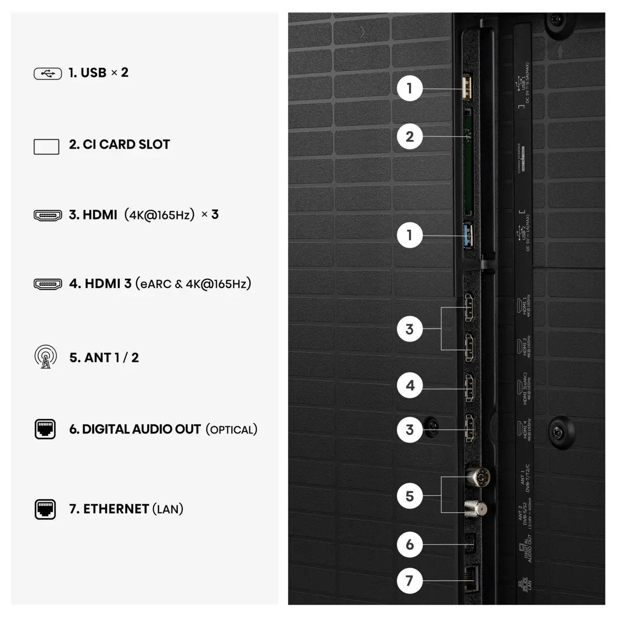 EAN 6942351437132 - Hisense 55U7DS PRO 139,7 cm (55") 4K Ultra HD Smart TV Wifi Negro imagen 3