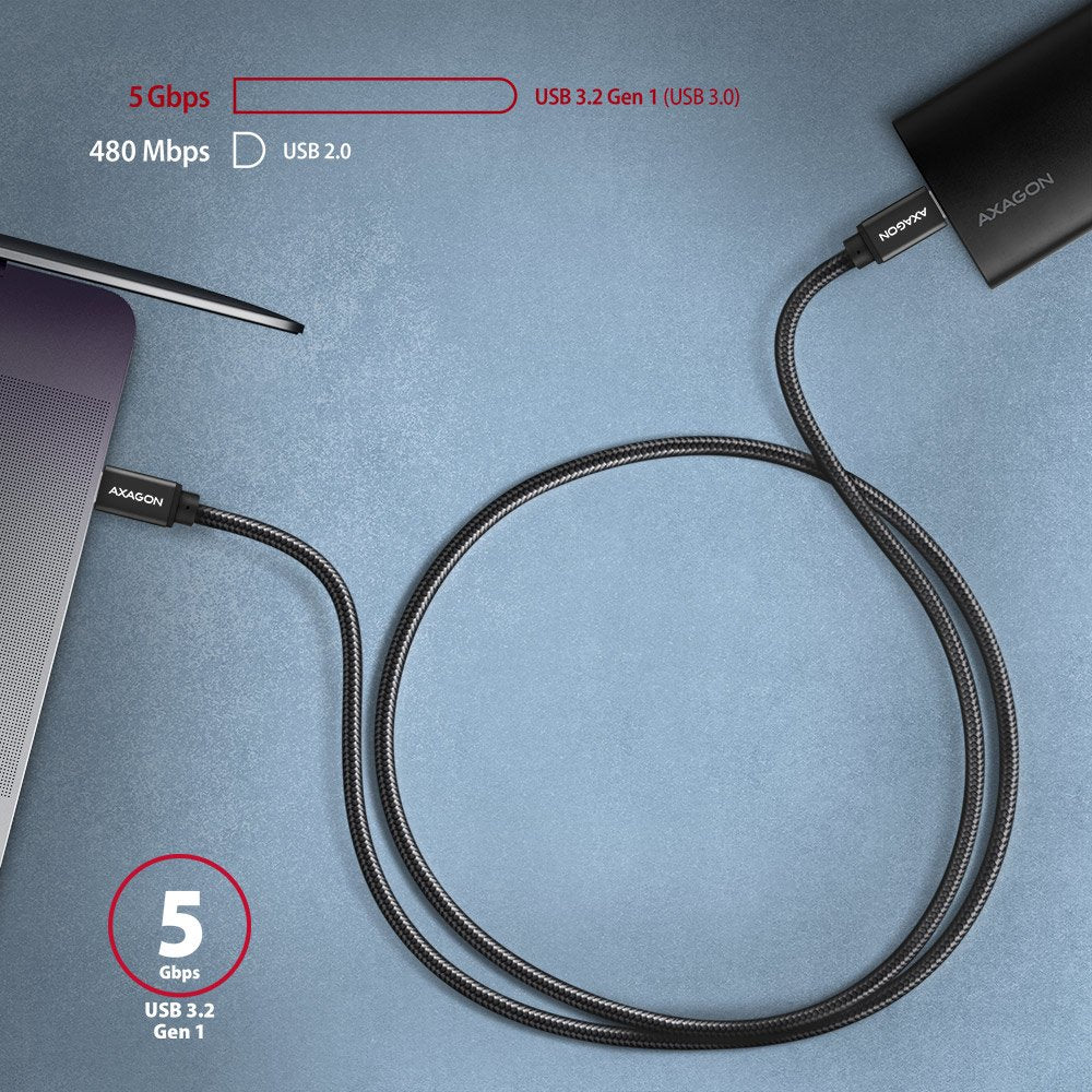 EAN 8595247906830 - Axagon BUCM3-CM30AB cable USB USB 3.2 Gen 1 (3.1 Gen 1) 3 m USB C Negro imagen 6