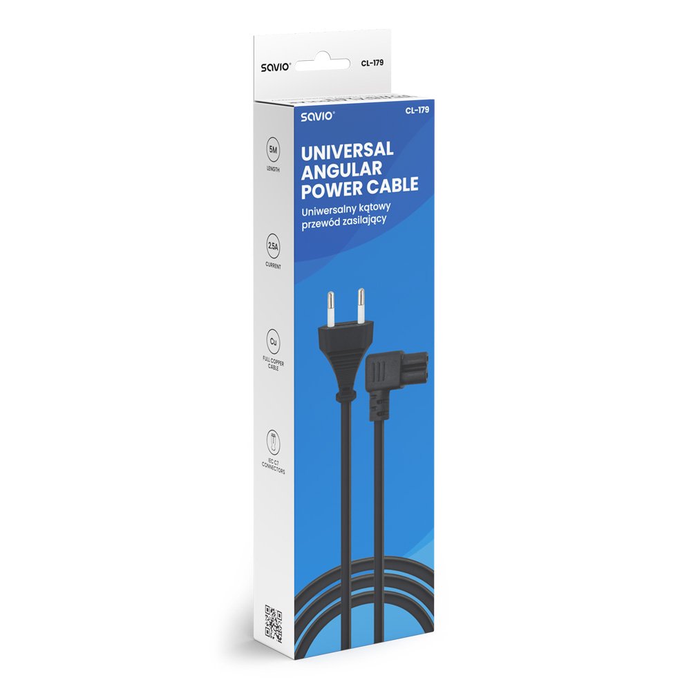 EAN 5901986048466 - Savio CL-179 cable de transmisión Negro 5 m imagen 3