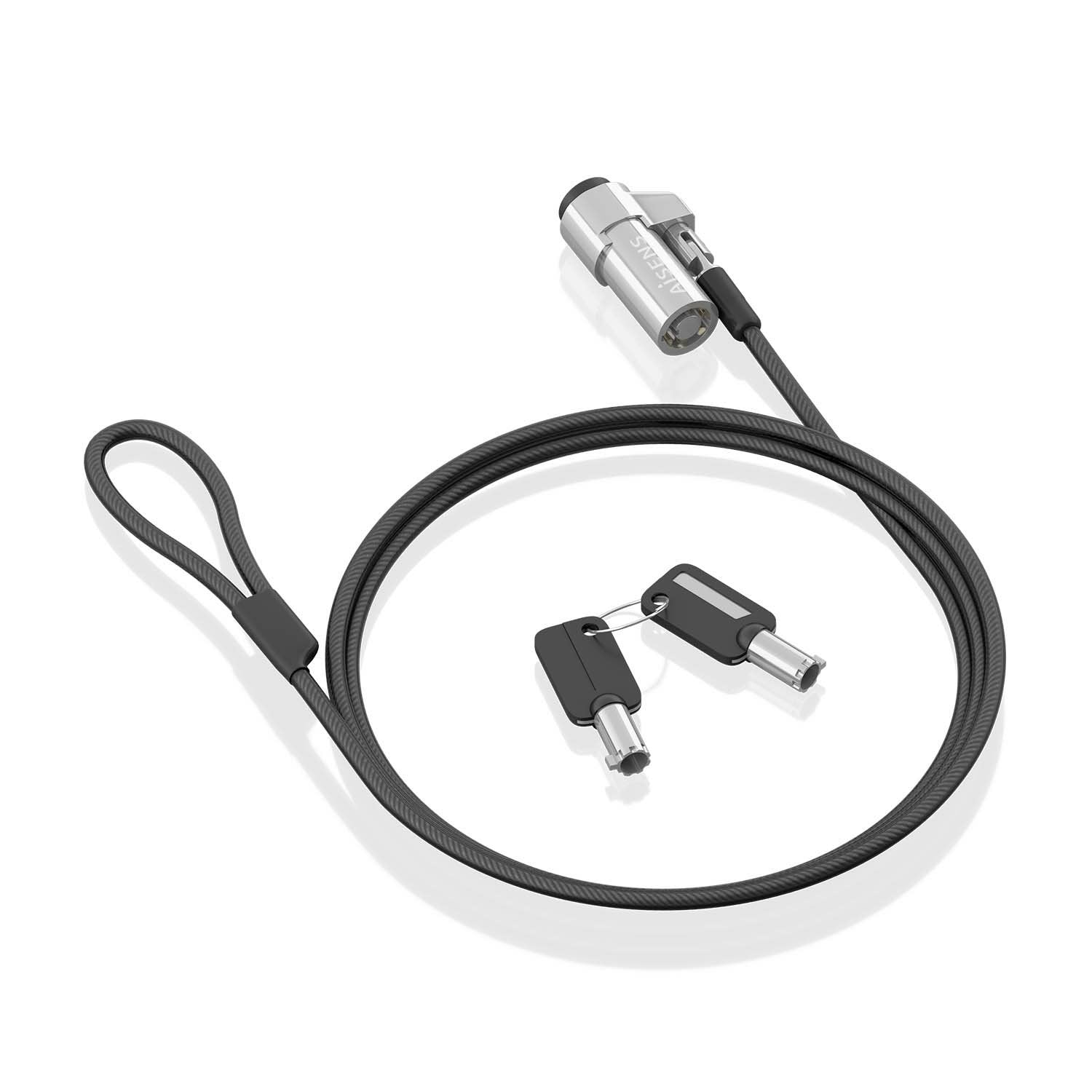 EAN 8435739901243 - AISENS ASLK-D45K06-BK cable antirrobo Negro 1,5 m imagen 1