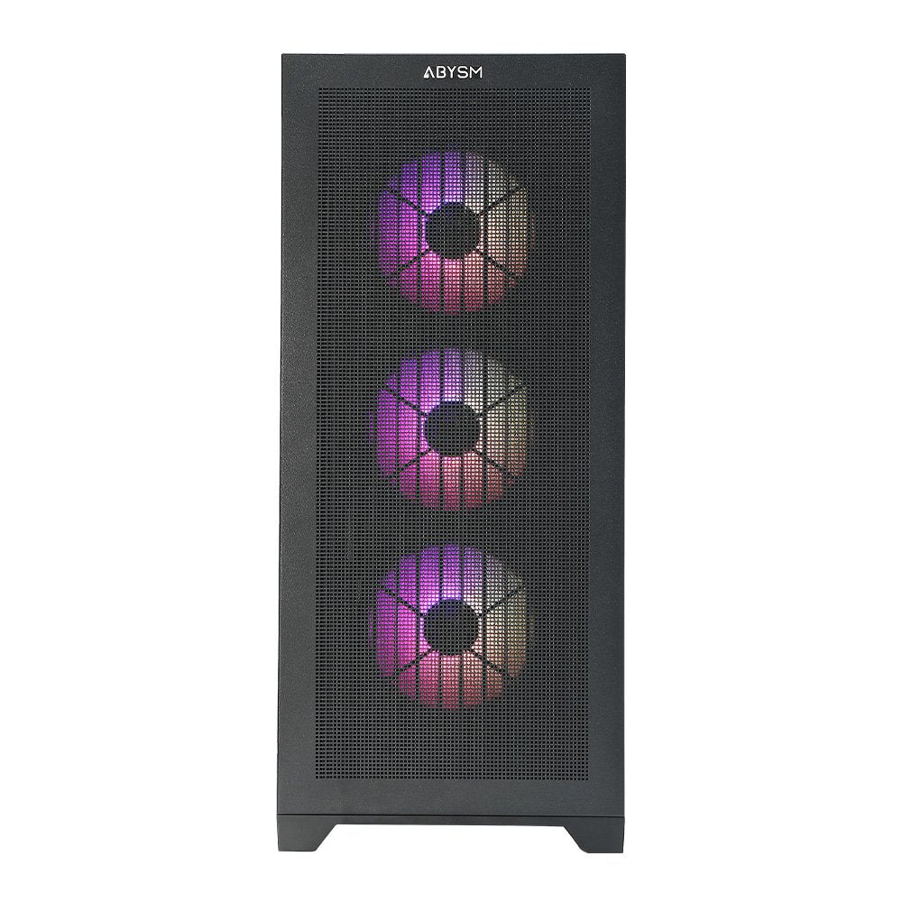 Caja E-Atx Abysm Gaming Danube Mura Bx300 Negra Argb Ab812111b