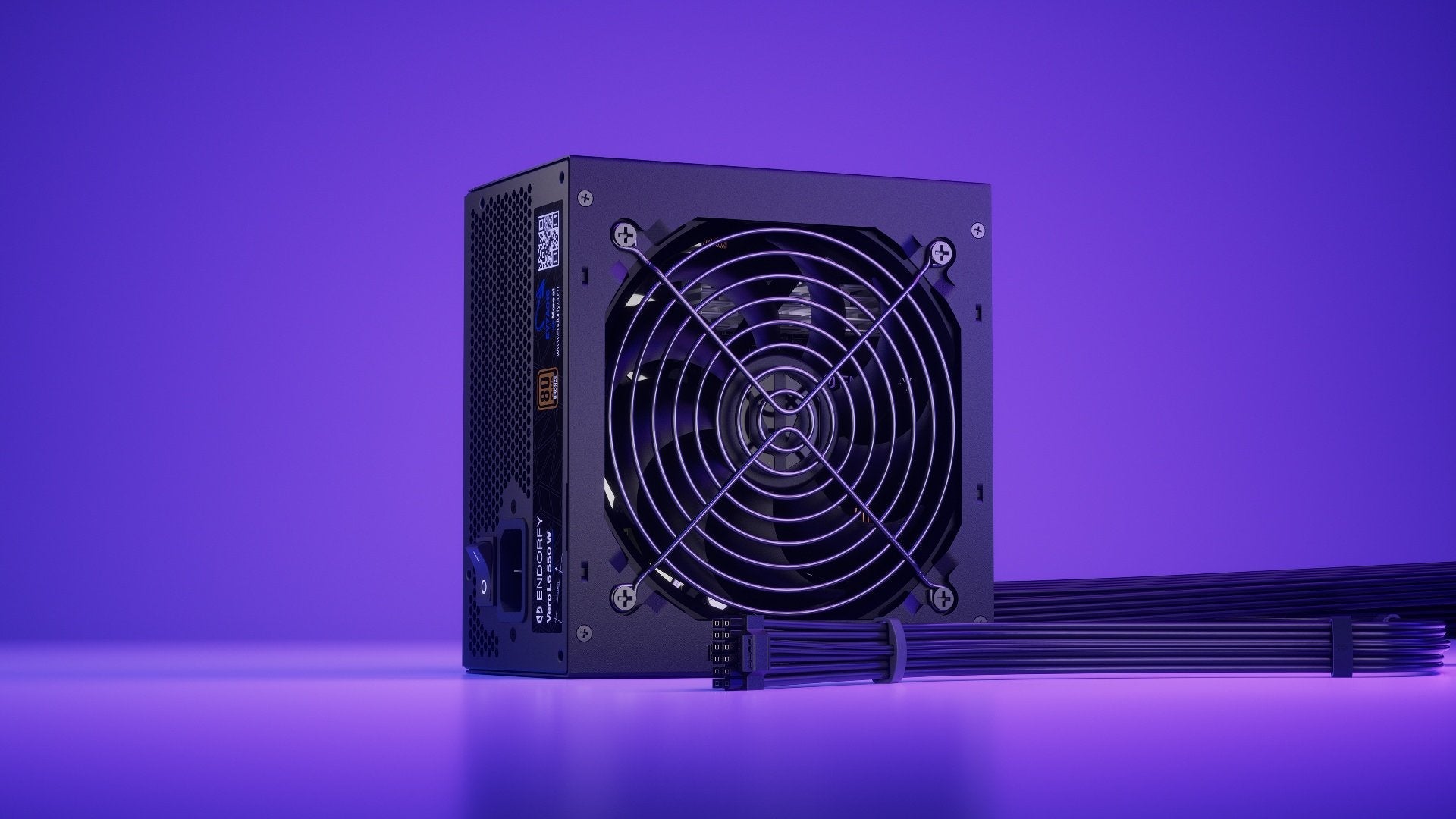 Endorfy Vero L6 550 W (Negro, 1x 12-Pin High Power Gpu, 2x Pcie, 550 Watt) Ey7a016