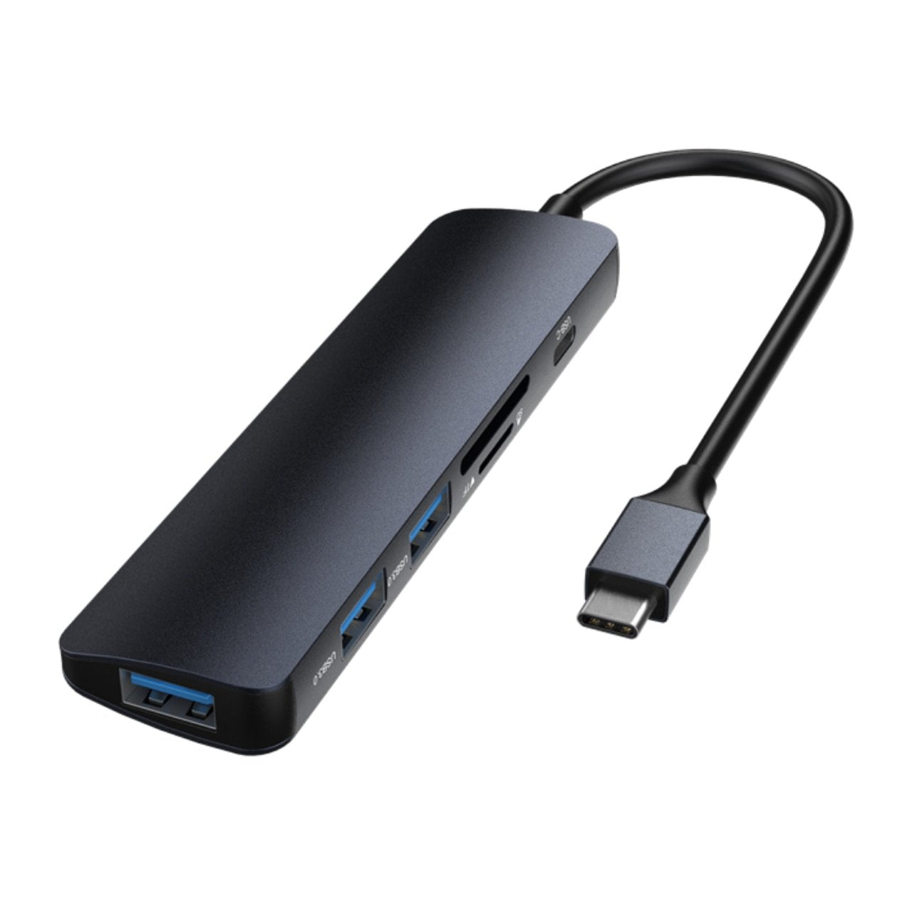 Leopard Type-C To Usb3.0*3+Pd+Cardreader 5 In 1 Hub