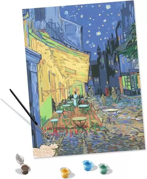 Colección De Arte De Ravensburger Ceart - Café Terrace At Night (Van Gogh), Pintura 23519