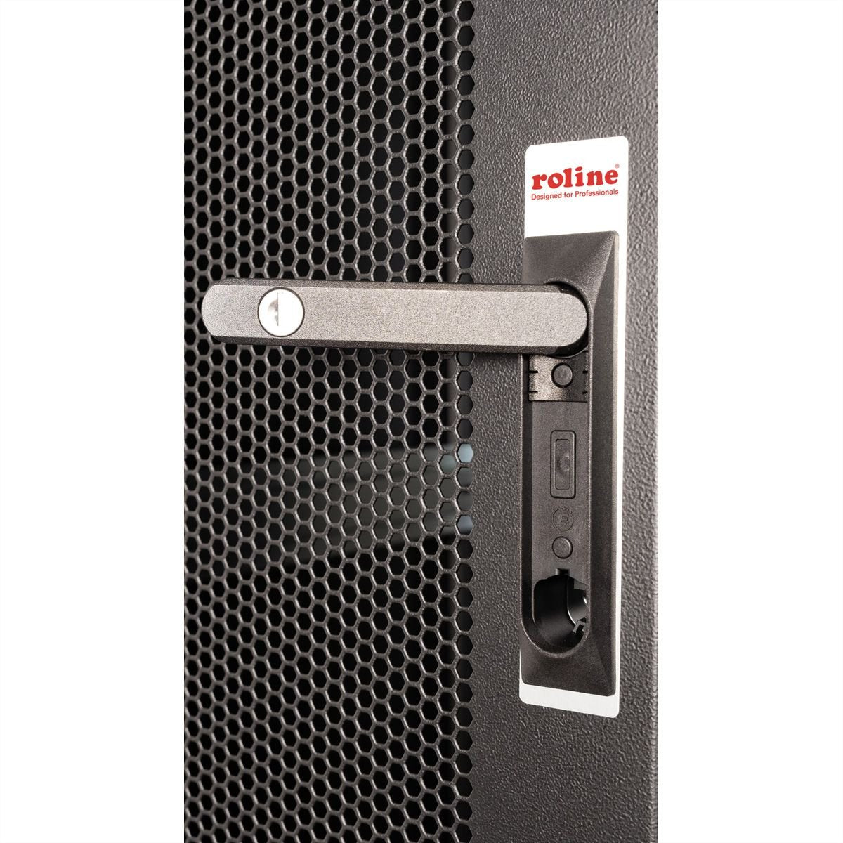 Roline 19-Zoll Serverschrank Basic 26 He, 600x1000 Bxt Perforiert Schwarz