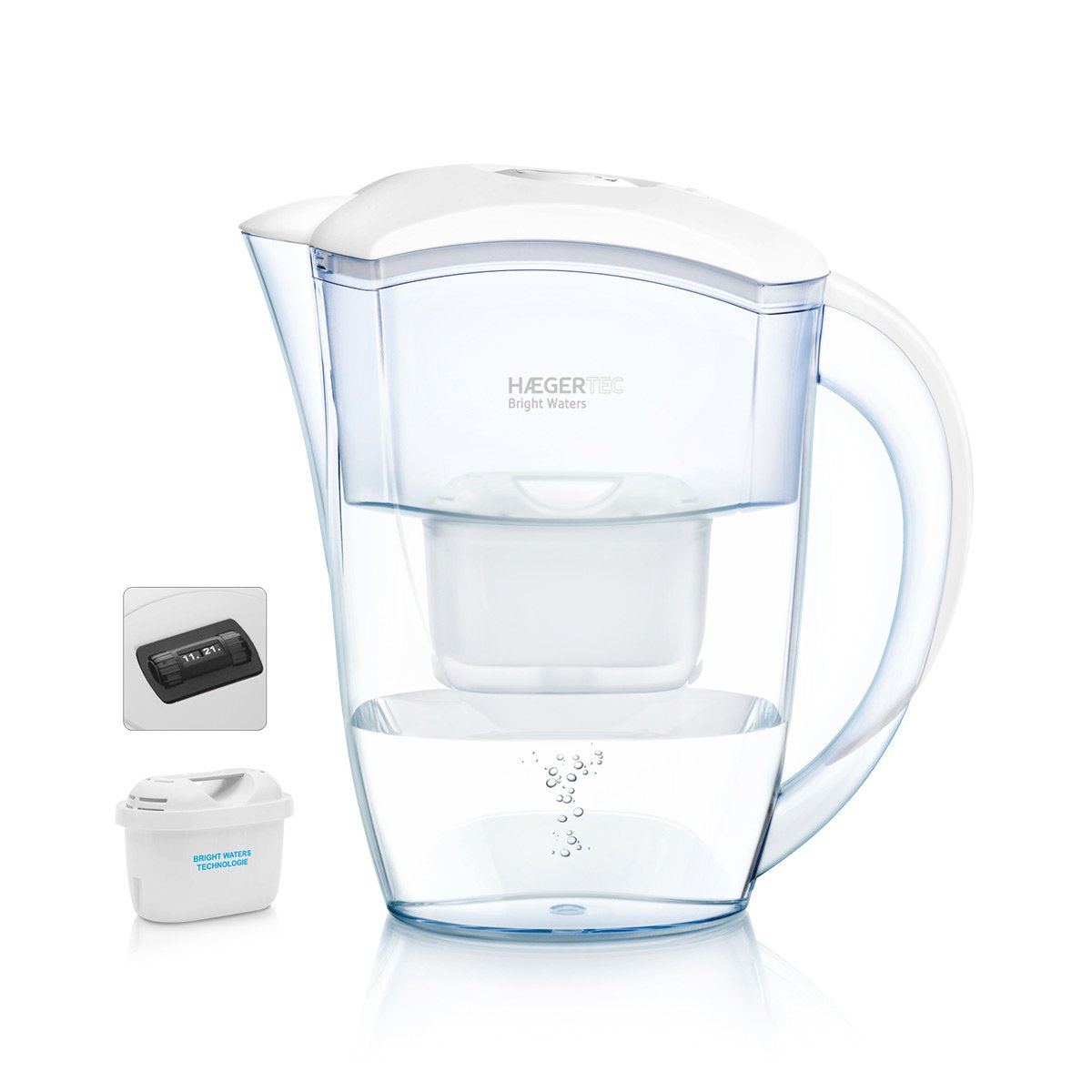 Haeger Wj-24w.004a Filtro De Agua Para Jarra Transparente, Blanco