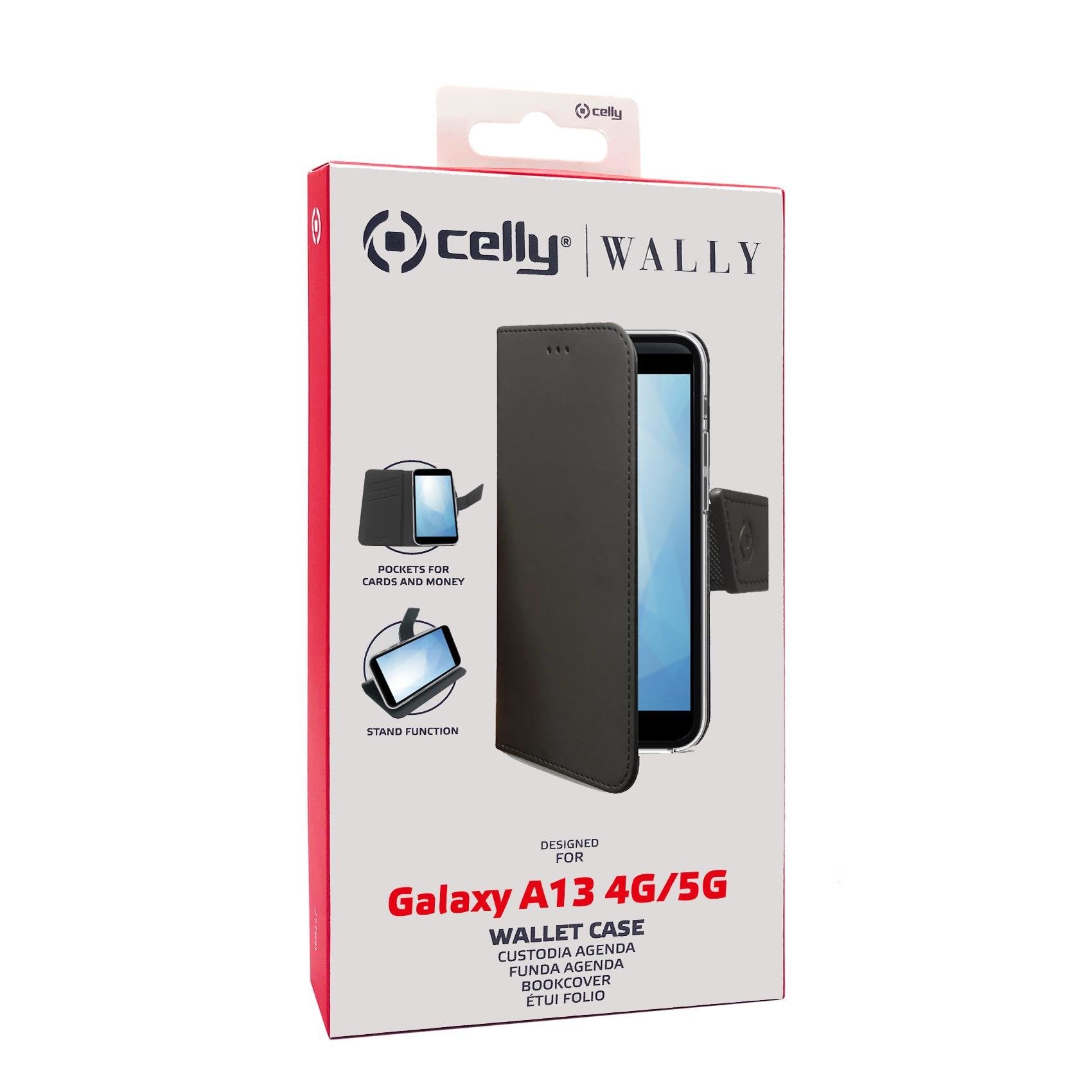 Celly Case Samsung A13 5g / A04s Wallet Black Wally988