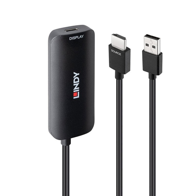 Lindy Convertidor Hdmi A Usb Typ C Con Usb Mromversorgung