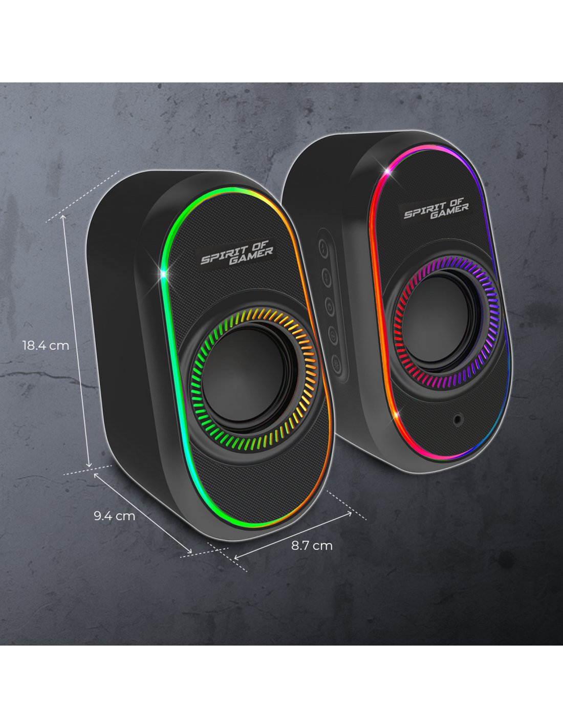 EAN 3700104434332 - Spirit of Gamer FANATIC 500 DARK Negro Inalámbrico y alámbrico 3 W imagen 4