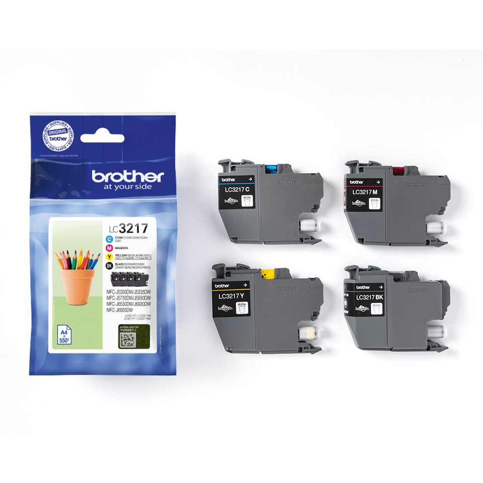 EAN 4977766779142 - Brother LC3217VAL cartucho de tinta 4 pieza(s) Original Negro, Cian, Magenta, Amarillo imagen 4