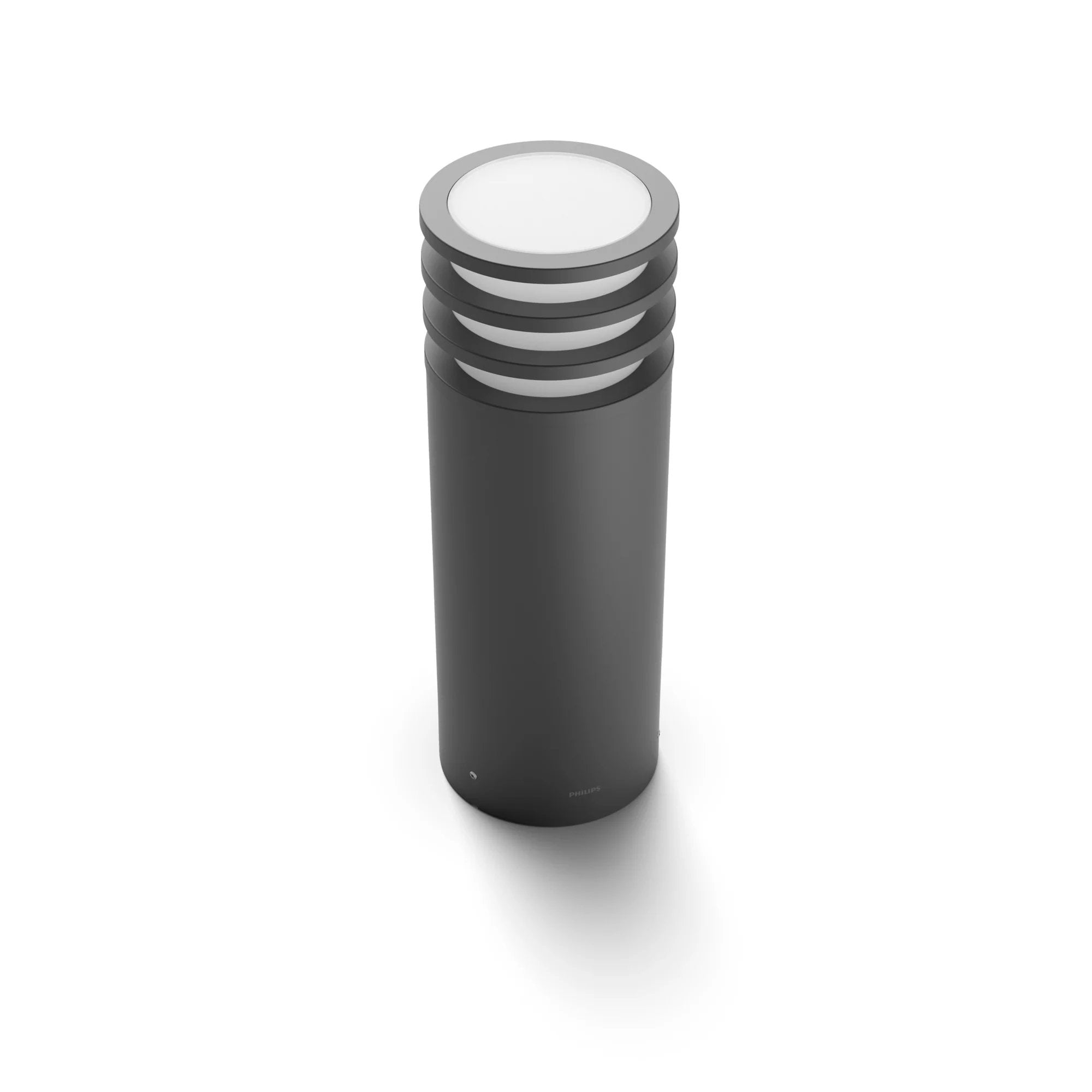 Philips Hue Lucca Pedestal Inteligente Exterior Led (Ip44), Luz Blanca Cálida, Compatible Con Alexa Y Google Home