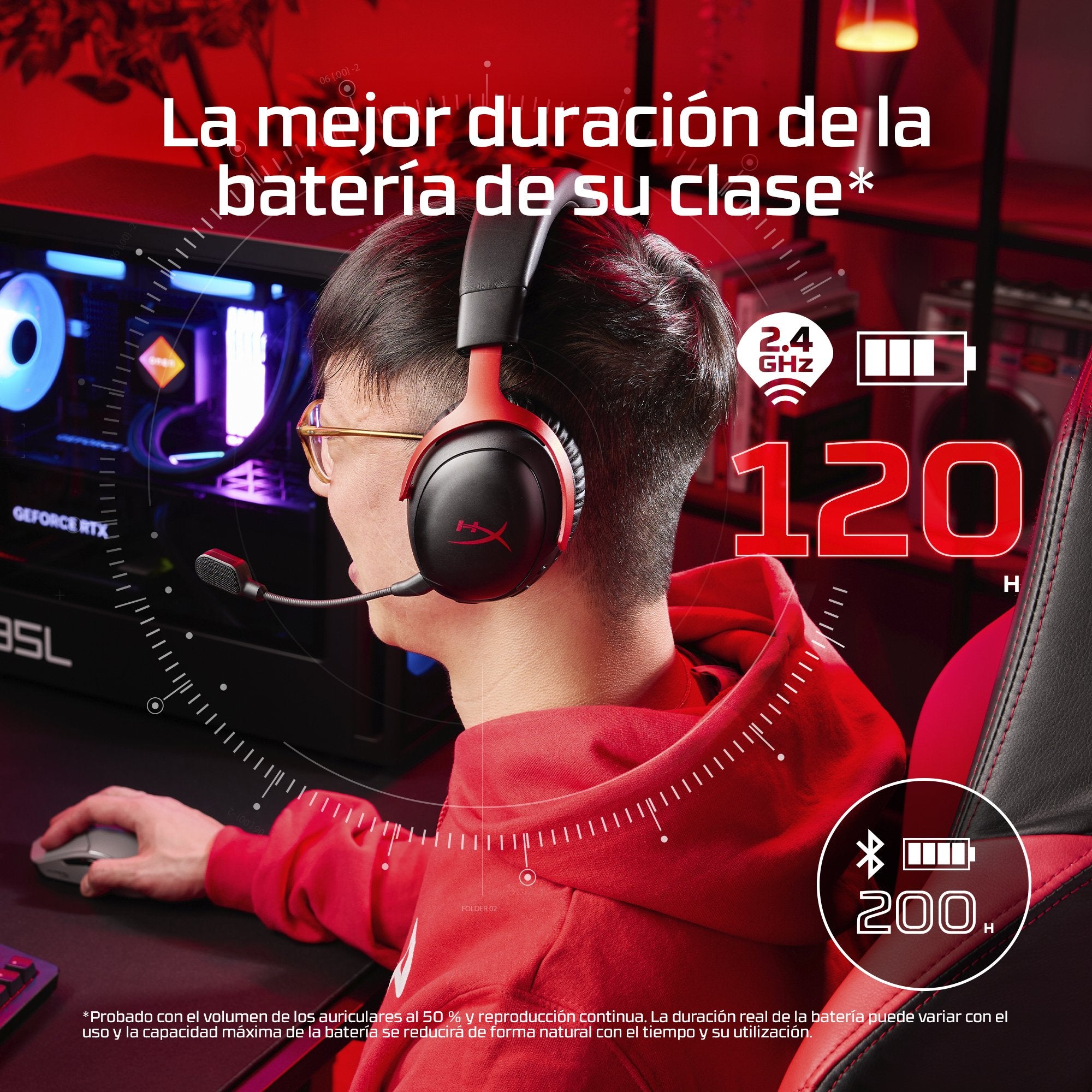 EAN 0198415435590 - HyperX Cloud III S Wireless Black Gaming Headset Inalámbrico Diadema Juego Bluetooth imagen 8