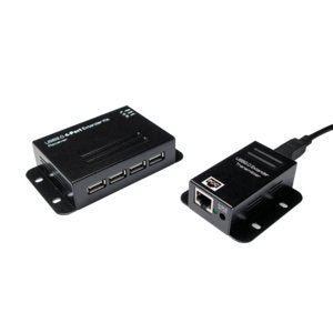 Logilink Ua0252 Extensor Usb 2.0 Cat.5 Hasta 50m Con Hub De 4 Puertos, Poe