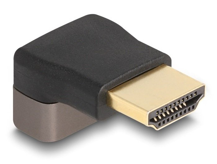 Delock 60083 Adaptador Hdmi Macho A Hembra 90° Acodado Hacia Arriba 8k 60 Hz Gris Metal