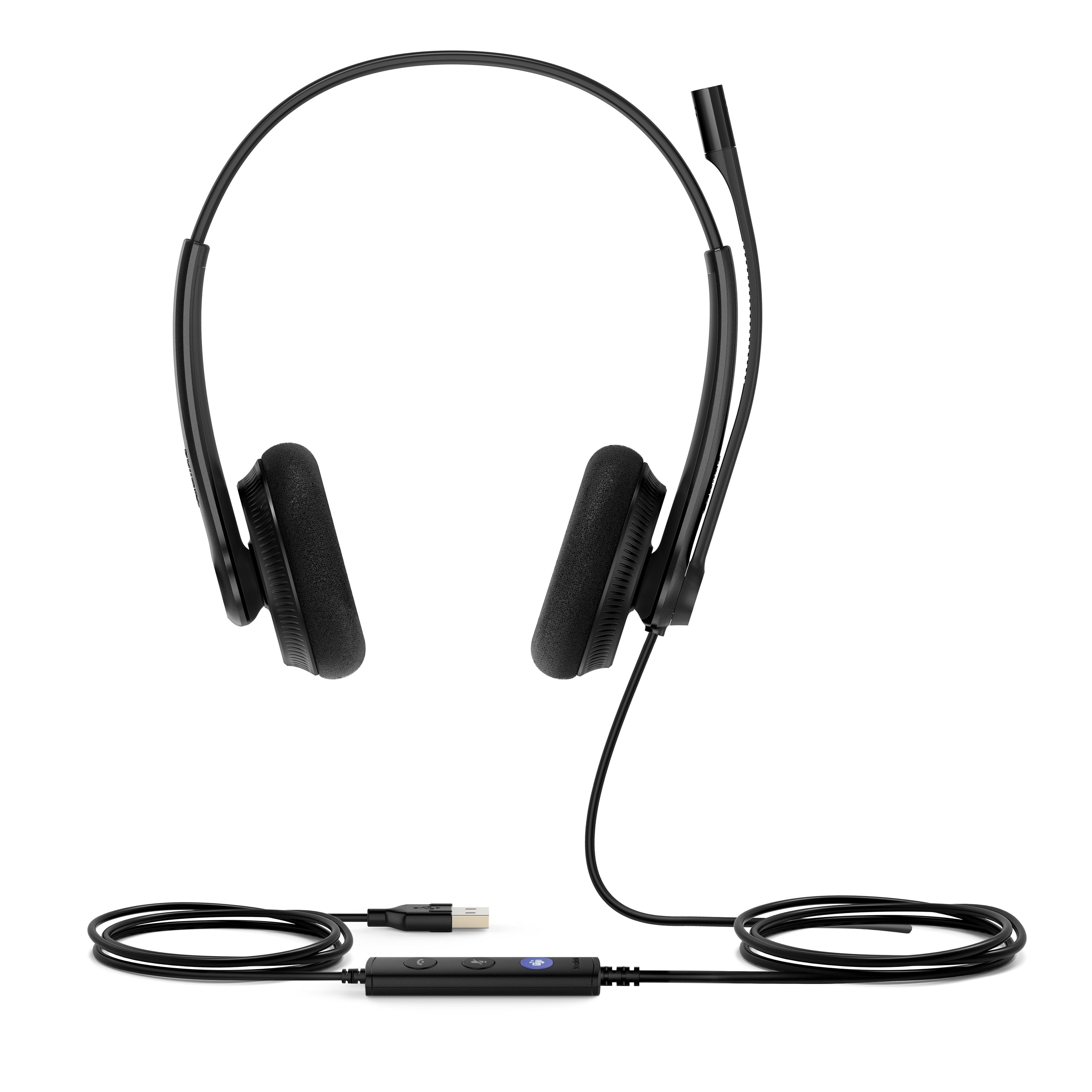 Auriculares Yealink Uh34 Lite Con Doble Micrófono Y Puerto Usb-C