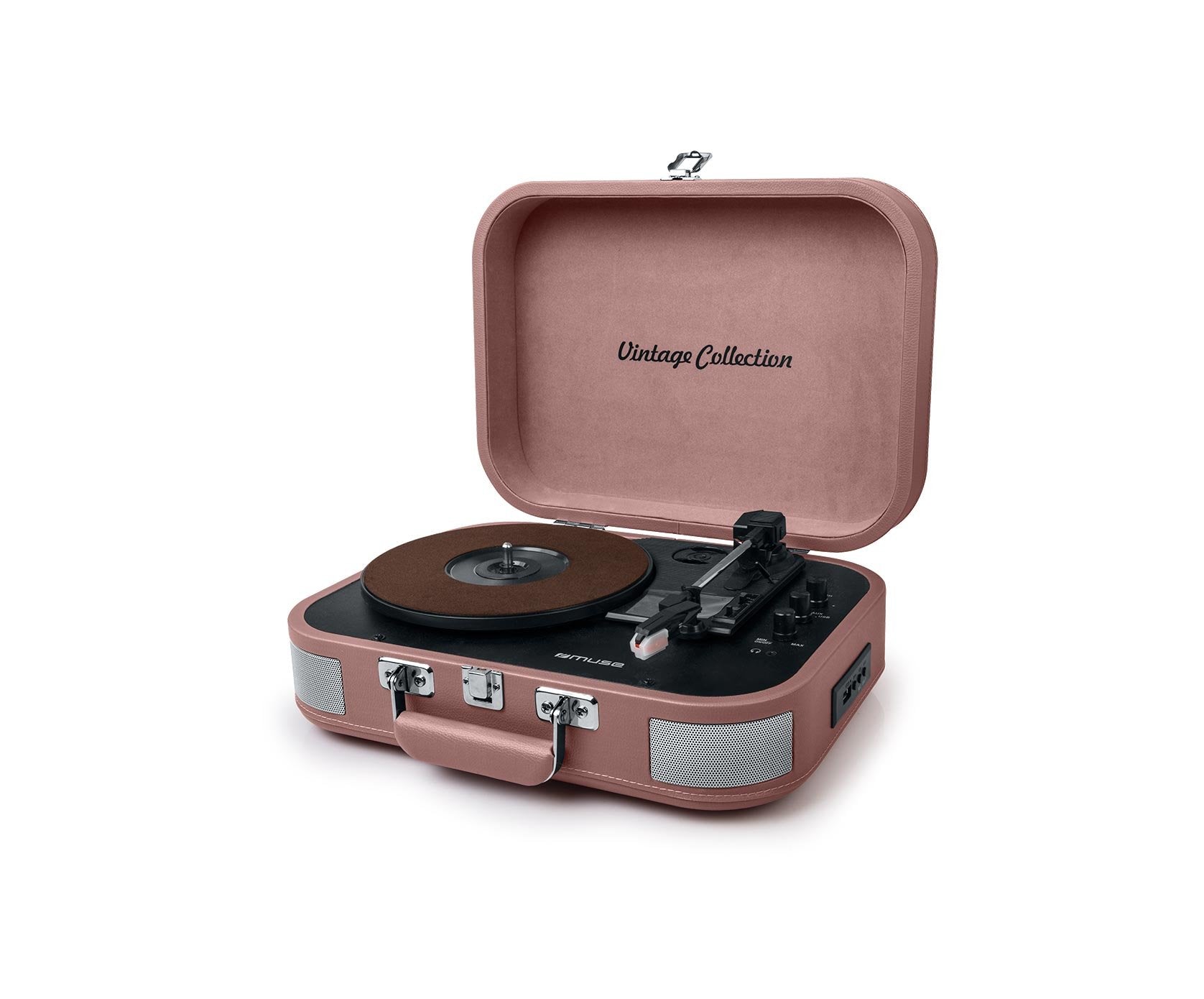 Tocadiscos Muse Mt-201 Btp Pink Con Altavoces