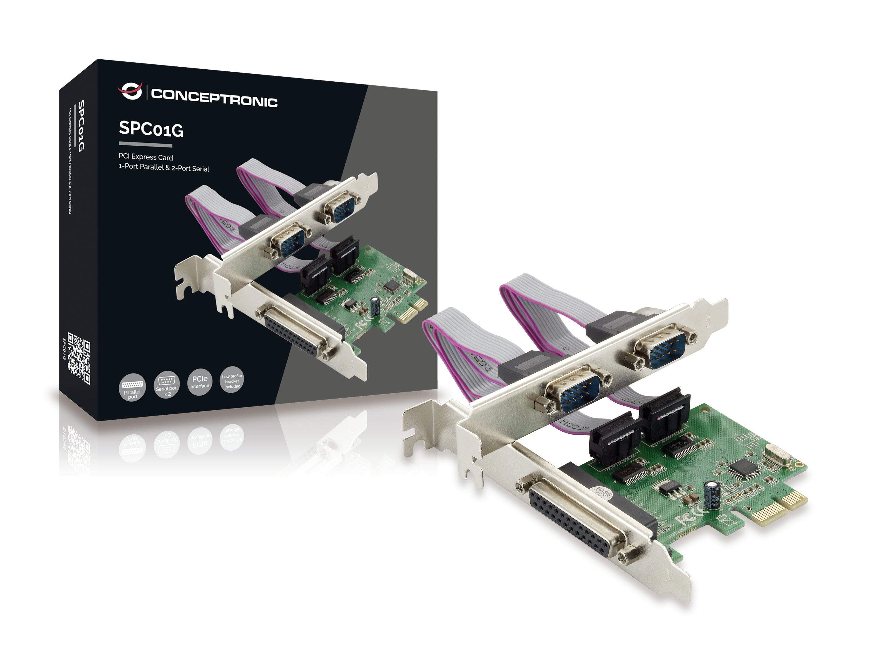 EAN 4015867207604 - Conceptronic SPC01G tarjeta y adaptador de interfaz Interno Paralelo, RS-232 imagen 2