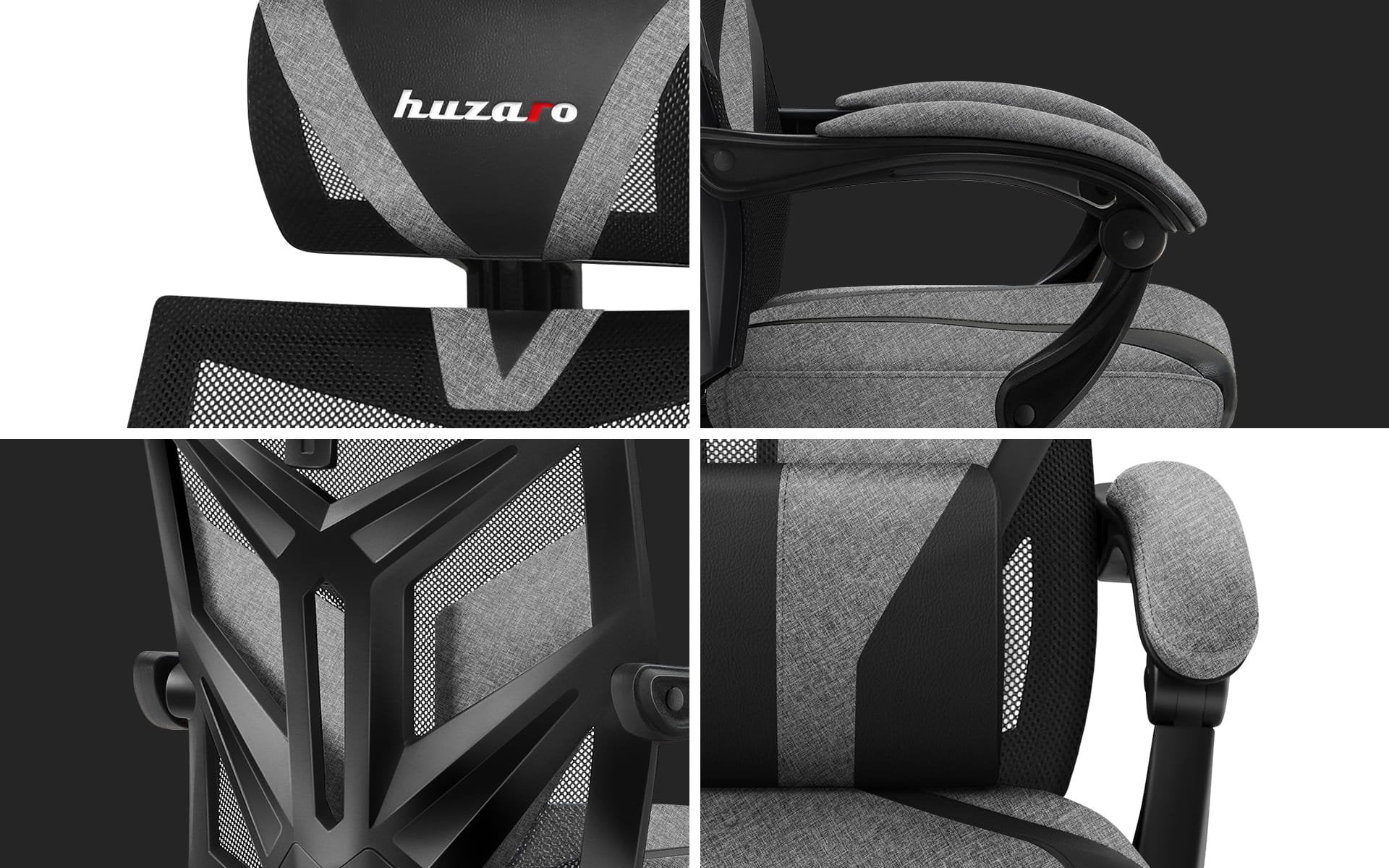 EAN 5903796010817 - Huzaro Combat 5.0 Silla para videojuegos de PC Asiento de malla Negro, Gris imagen 16