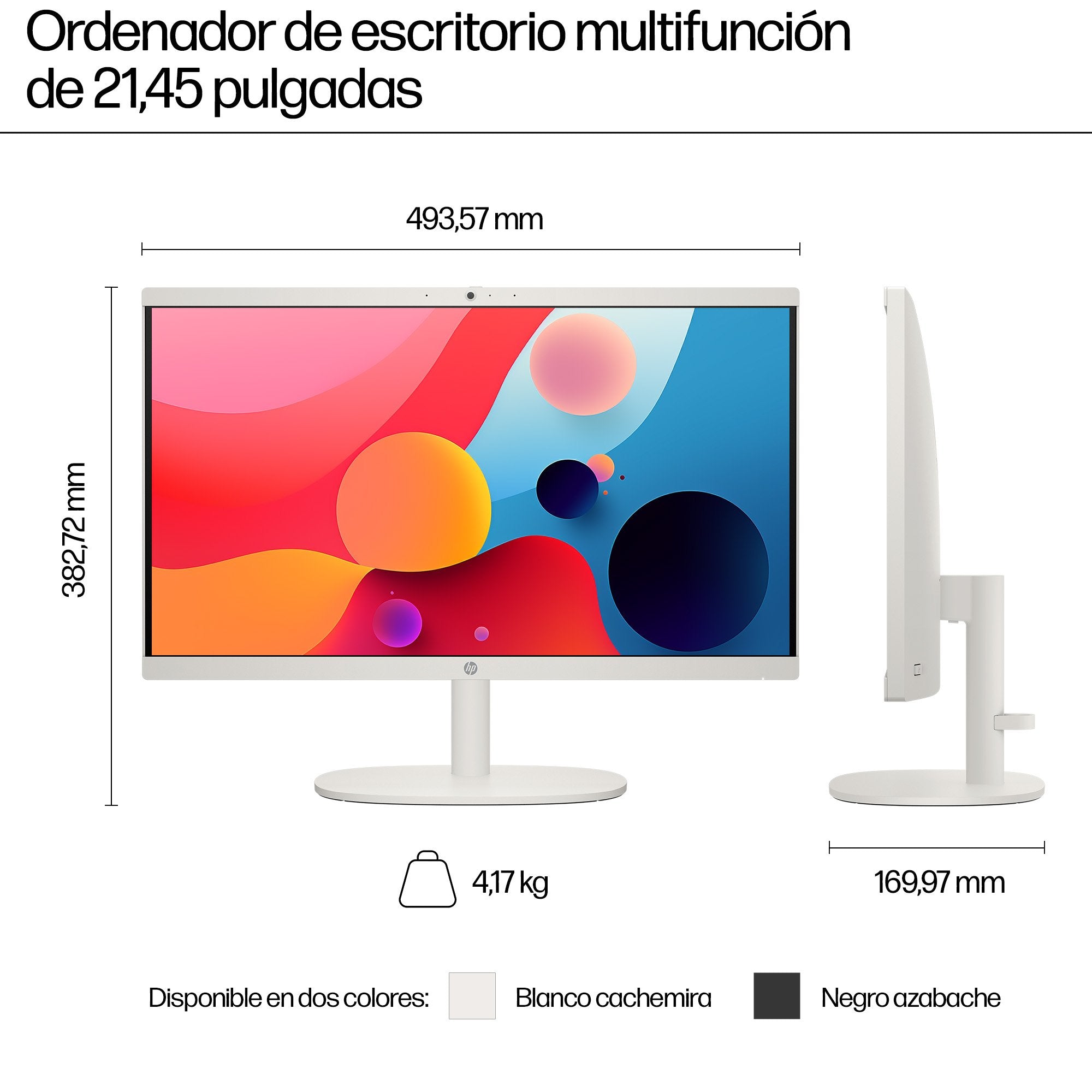 EAN 0198415200778 - HP 22-dg0036ns Intel® Core™ i3 i3-N300 54,6 cm (21.5") 1920 x 1080 Pixeles PC todo en uno 8 GB DDR5-SDRAM imagen 6