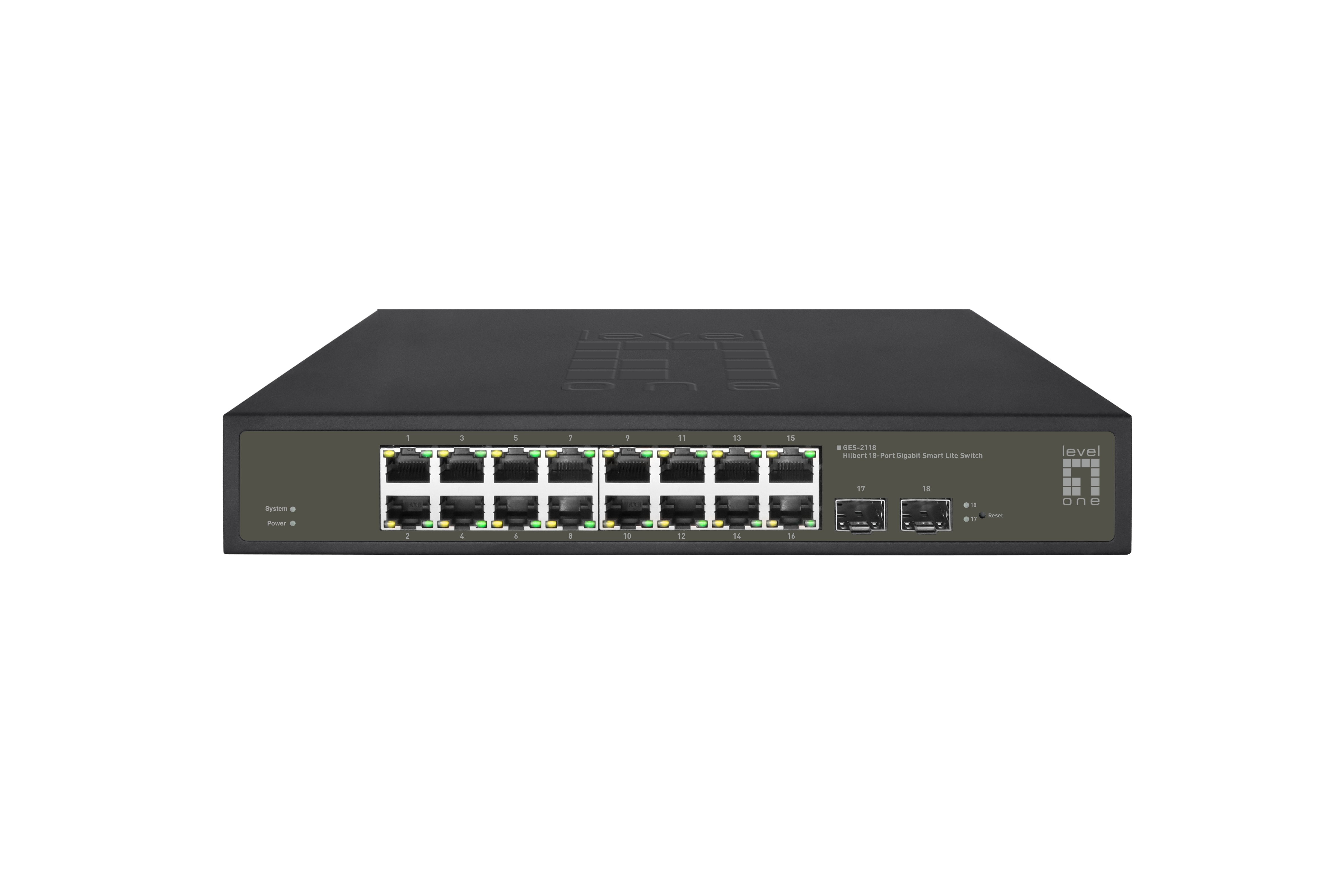 Levelone Switch 16x Ge Ges-2118 2xgsfp 19" 10/100/1000