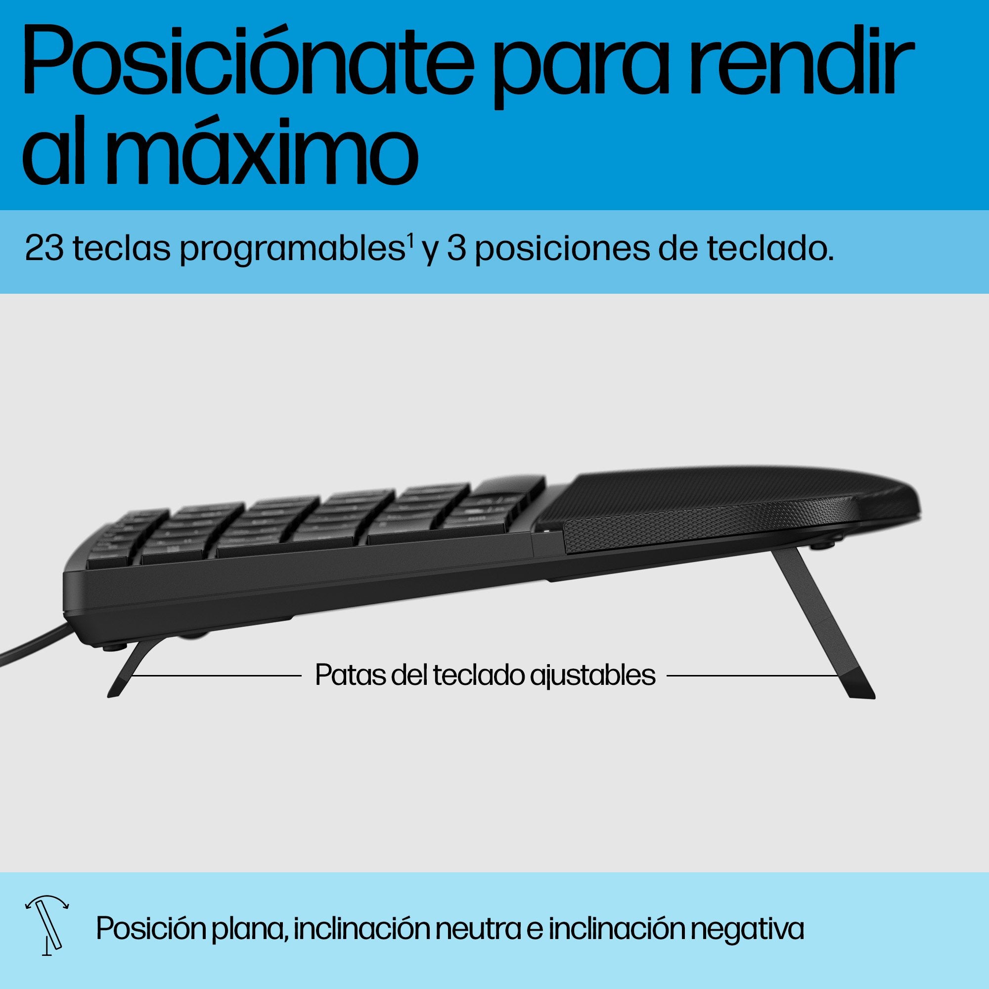 EAN 0197498232690 - HP 485 Comfort Wired Keyboard teclado Oficina USB Negro imagen 11
