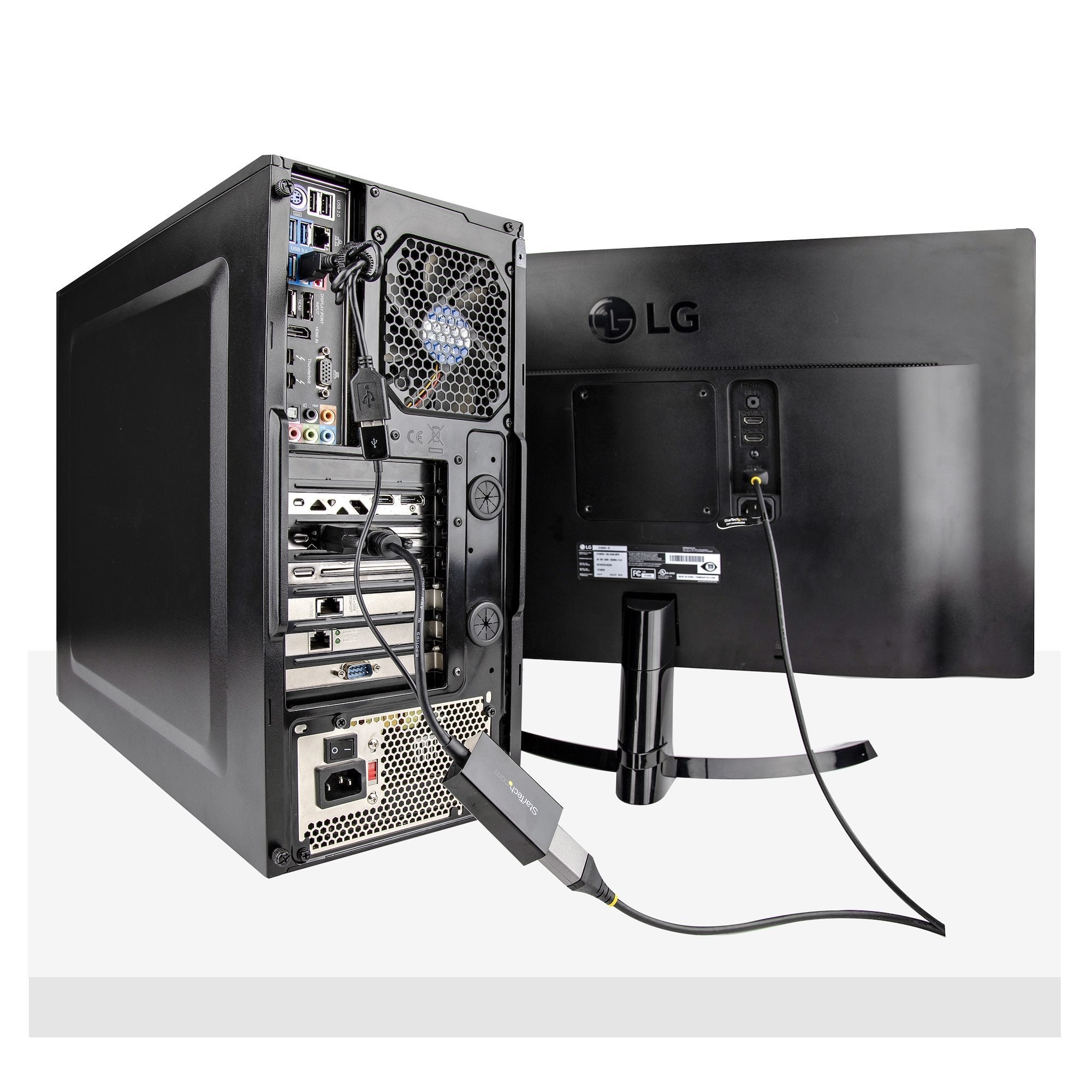 EAN 0065030875851 - StarTech.com DVI2DP2 adaptador de cable de vídeo 0,254 m Negro imagen 7