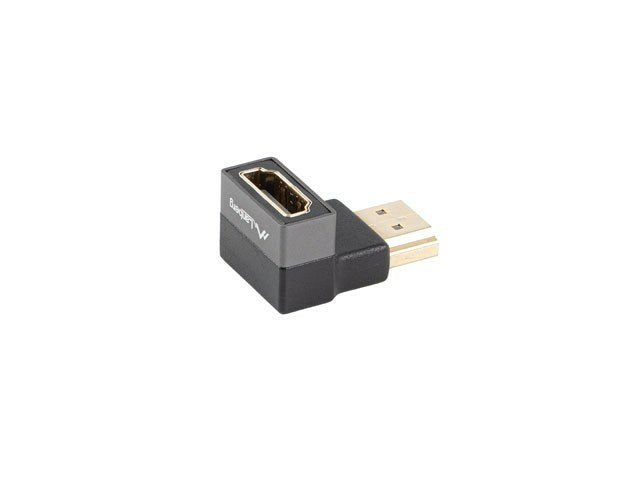 Adaptador 8k Lanberg Hdmi(M) A Hdmi(H) Angulo Abajo Aluminio Plata
