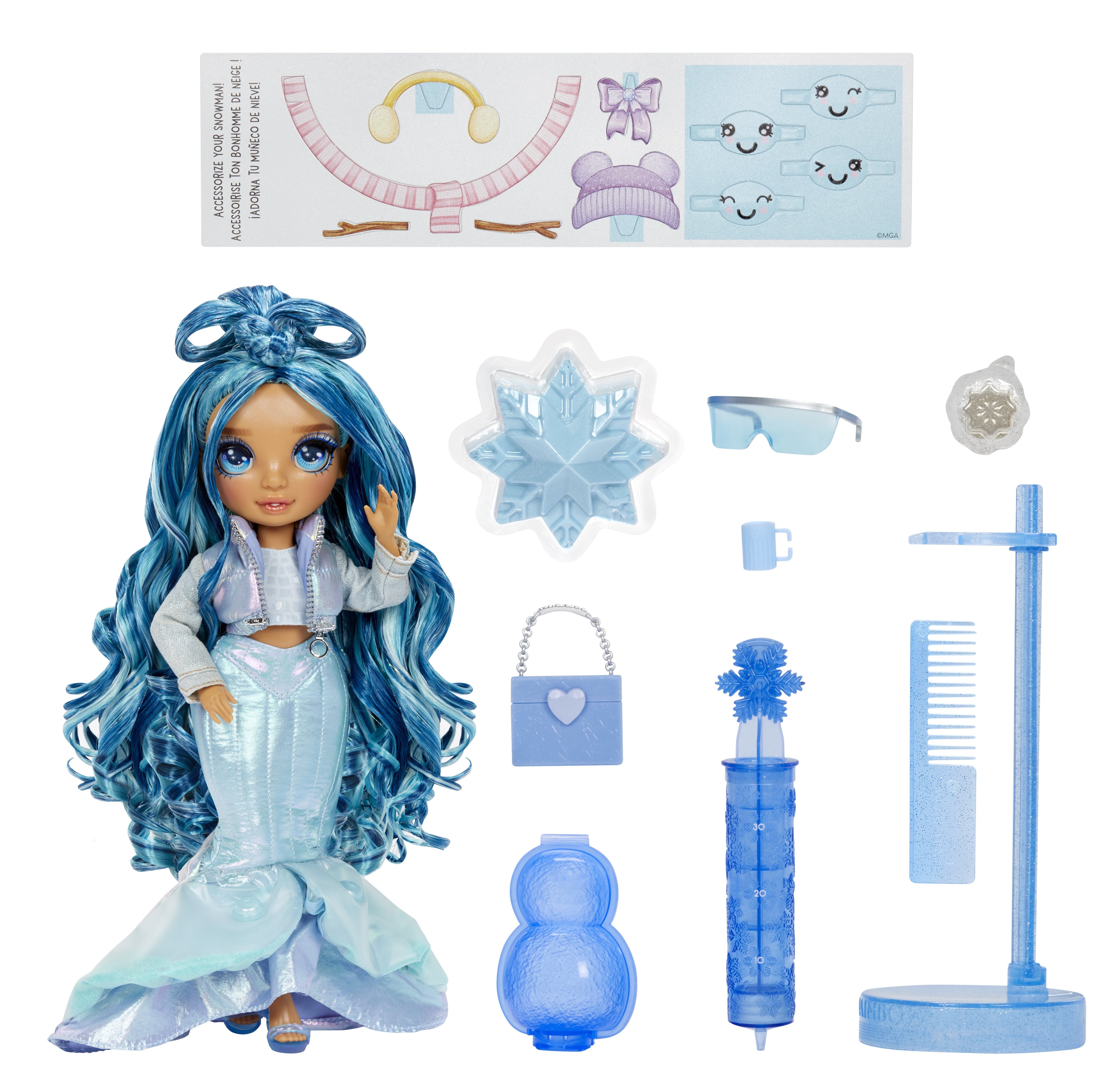 EAN 0035051120834 - Rainbow High Winter Wonderland Doll- Skyler (Blue) imagen 4