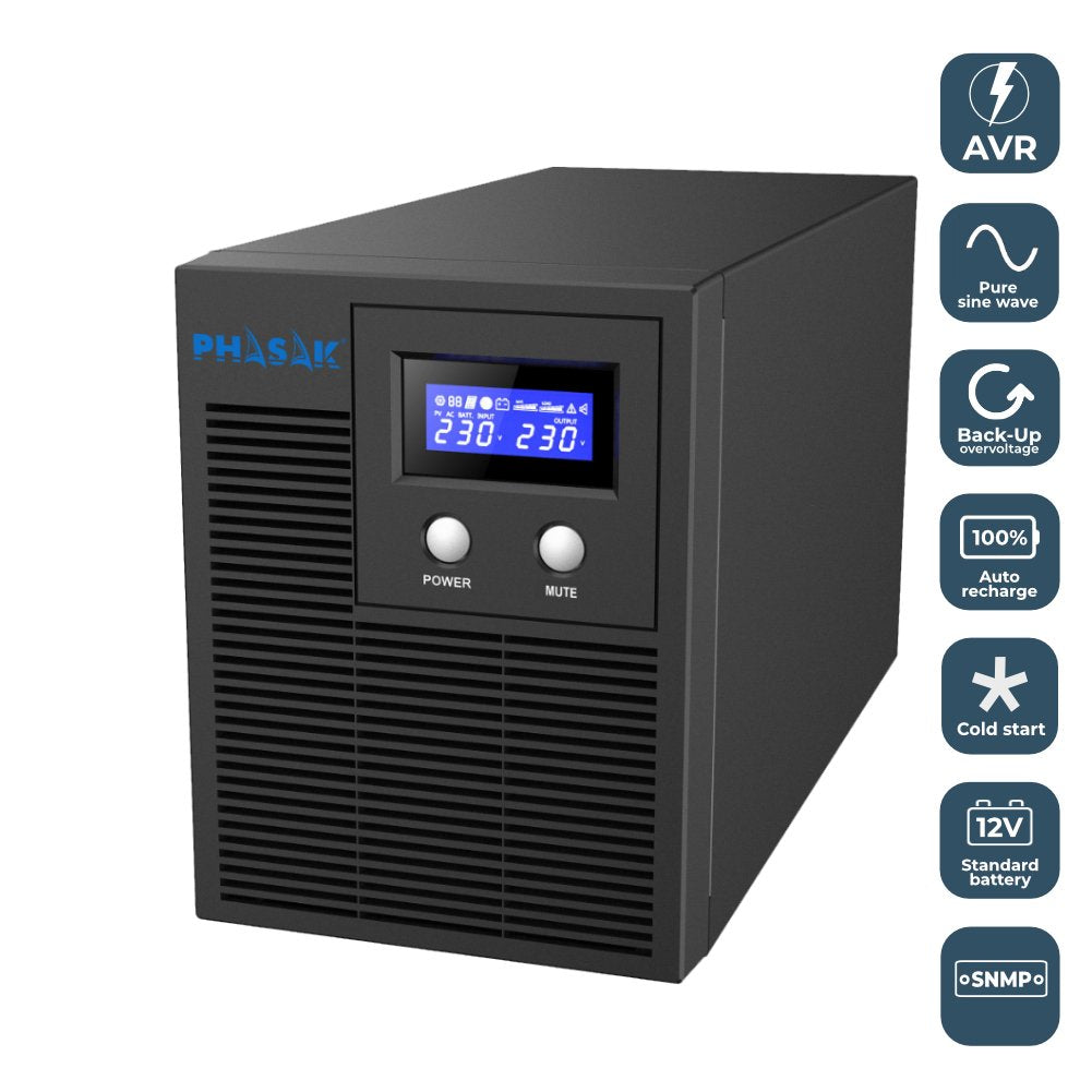 EAN 5605922009206 - Phasak Protekt Torre sistema de alimentación ininterrumpida (UPS) Línea interactiva 1,06 kVA 700 W 4 sali imagen 4