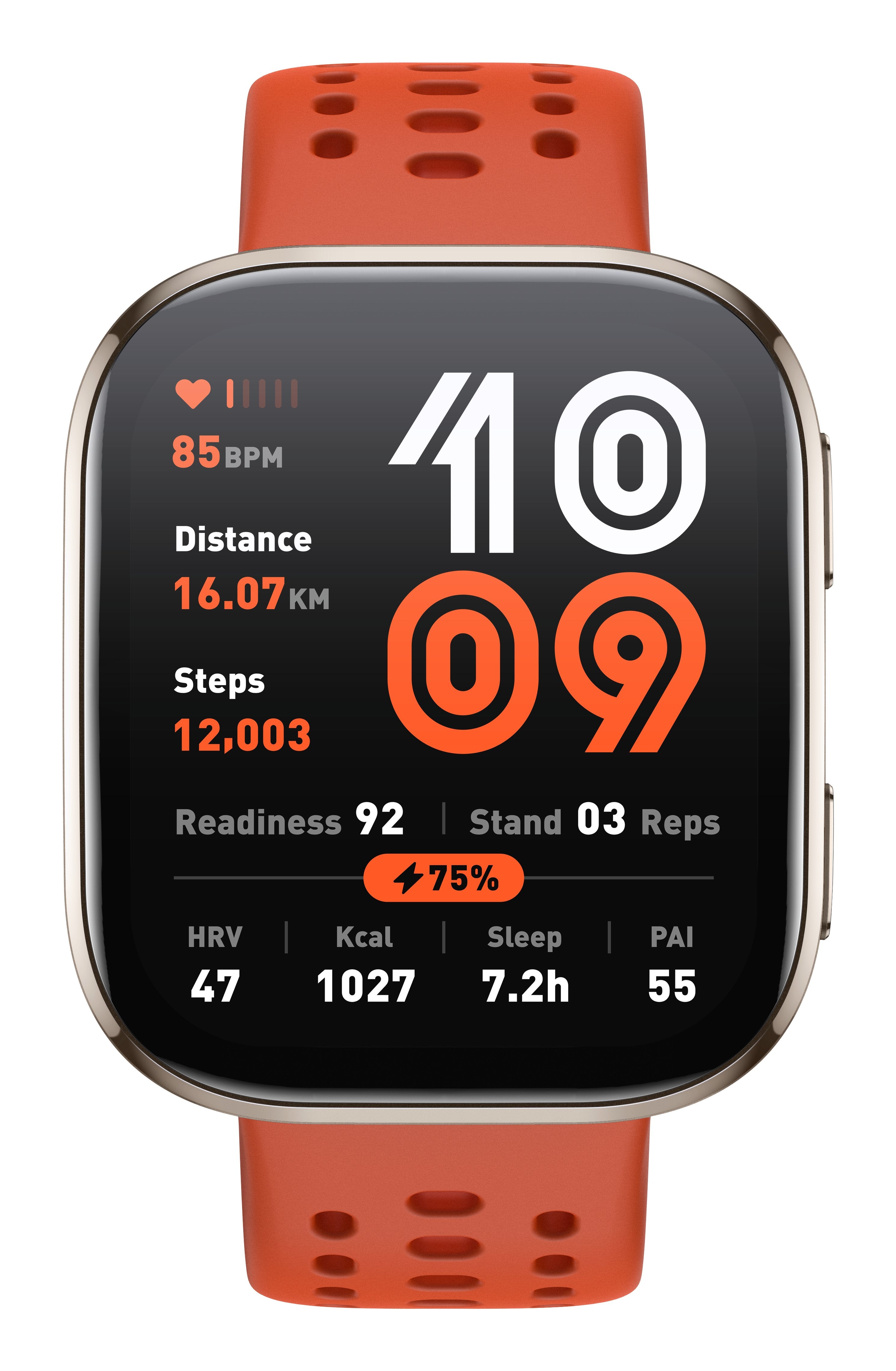EAN 6970100377859 - Amazfit Bip 6 Red 5 cm (1.97") AMOLED Digital 390 x 450 Pixeles Pantalla táctil Oro GPS (satélite) imagen 3