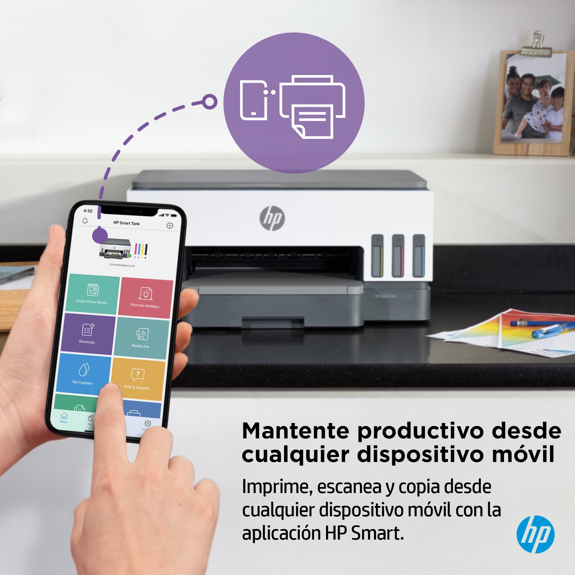 EAN 0195908302377 - HP Smart Tank 7005 All-in-One Printer Inyección de tinta térmica A4 4800 x 1200 DPI 15 ppm Wifi imagen 11