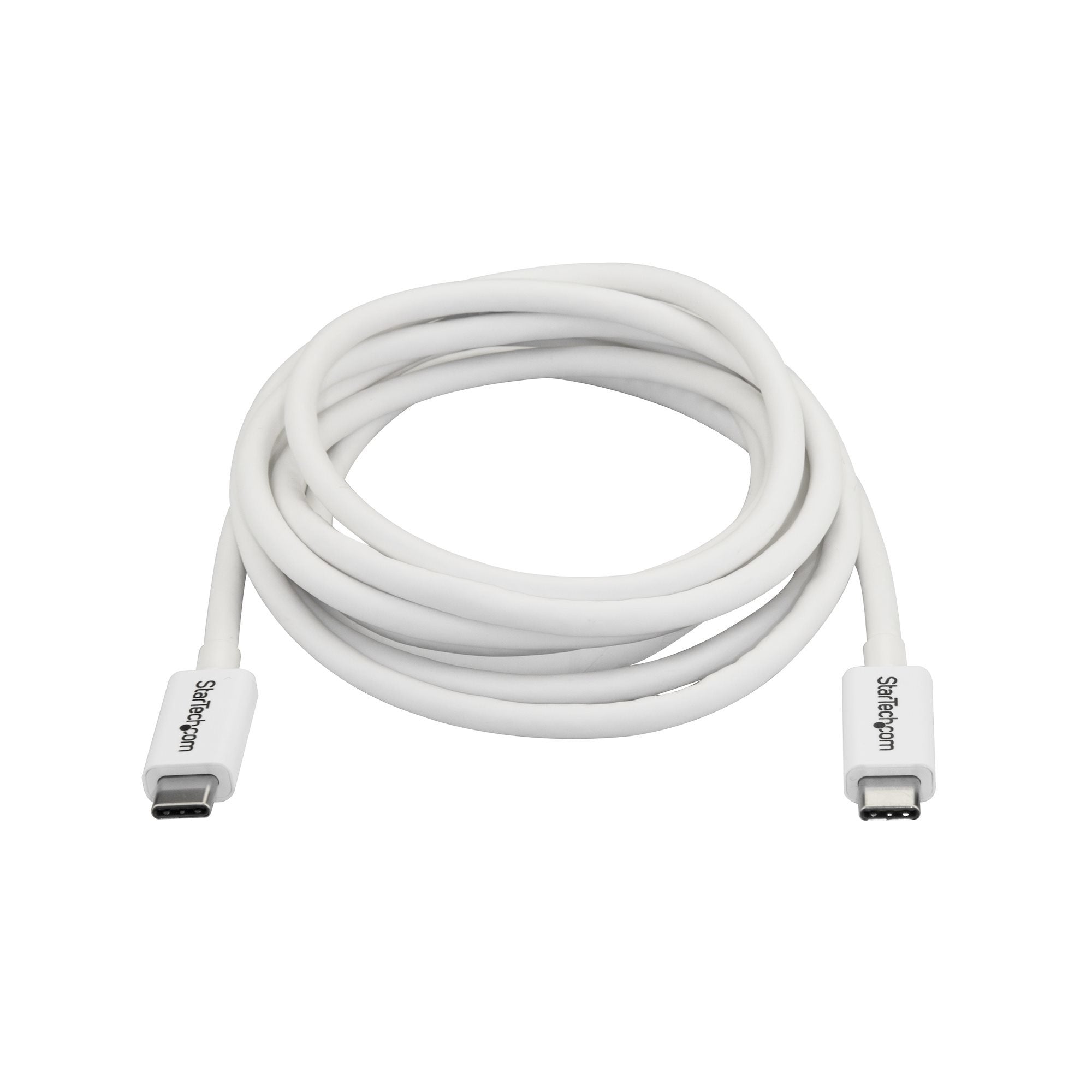 Cable 2m Thunderbolt 3 Usb-C Cabl Blanco Compatible Displayport