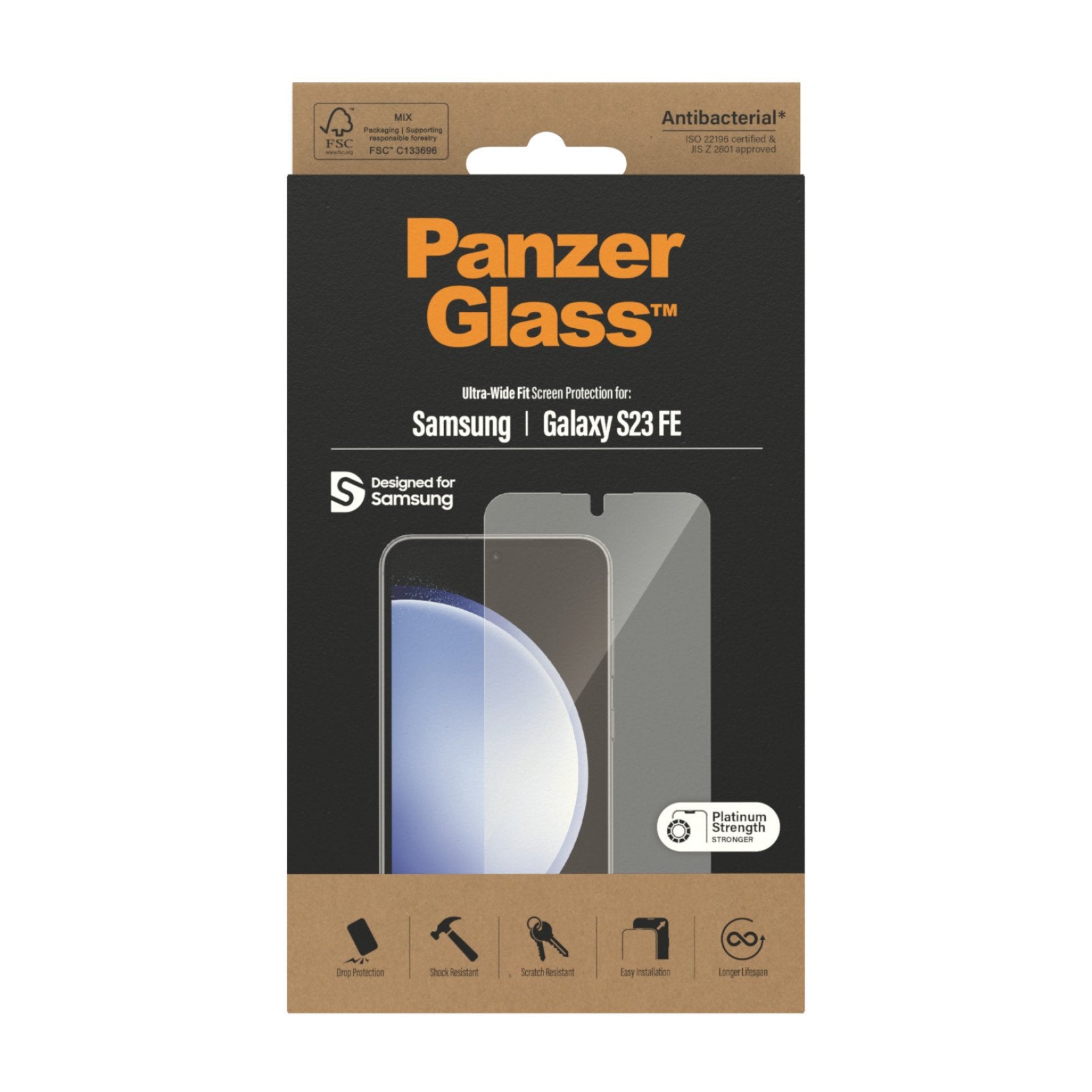 EAN 5711724073410 - PanzerGlass ® Screen Protector Samsung Galaxy S23 FE | Ultra-Wide Fit Protector de pantalla 1 pieza(s) imagen 3